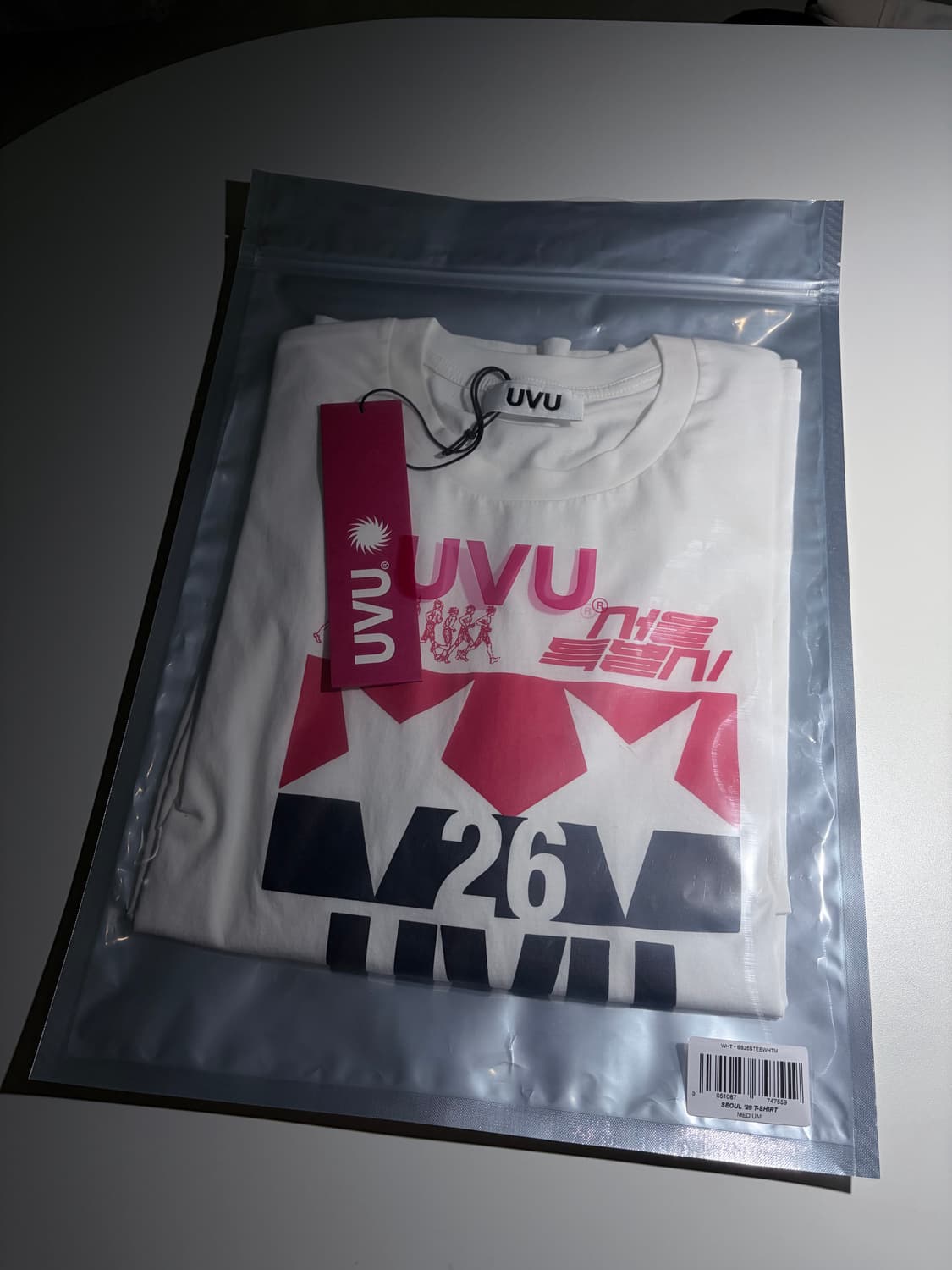 새상품) Uvu 서울 티셔츠 화이트 M 상품이미지3