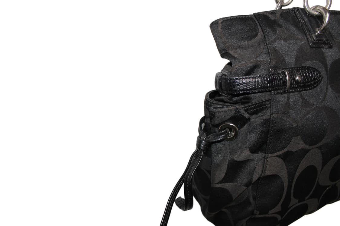 2000s COACH 코치 자카드 토트백 상품이미지3