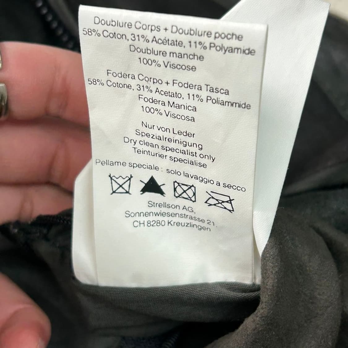 스트렐슨 스웨이드 레더 해링턴 자켓 52 상품이미지9