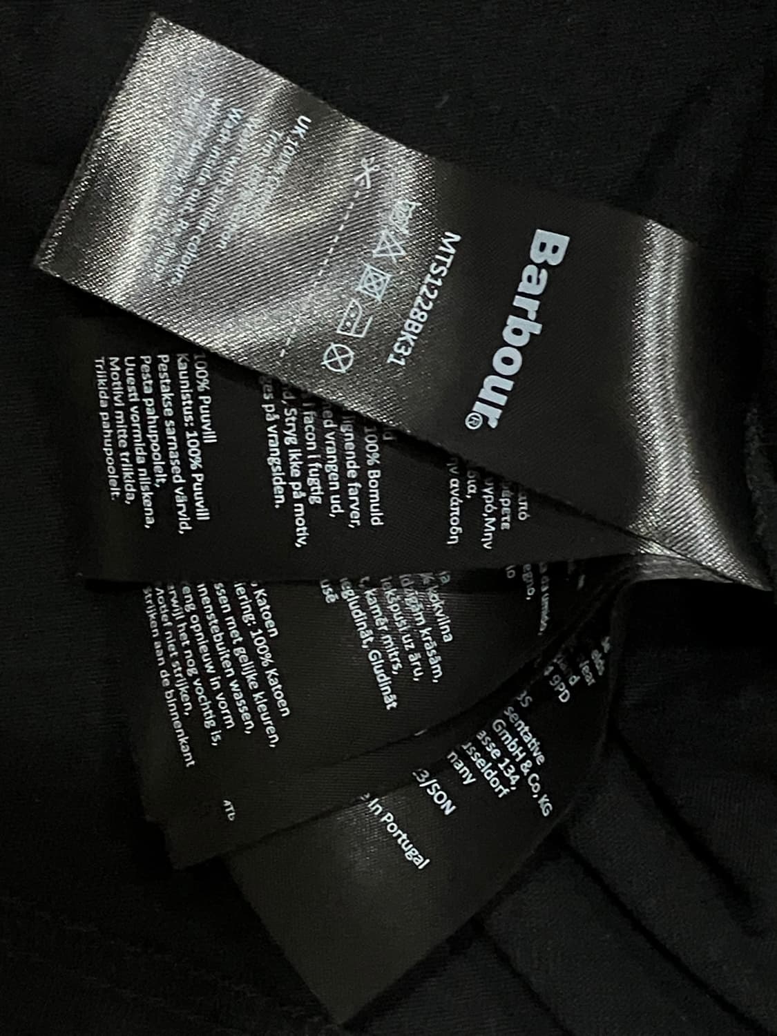 메종키츠네X바버 콜라보 블랙 롱슬리브 상품이미지4