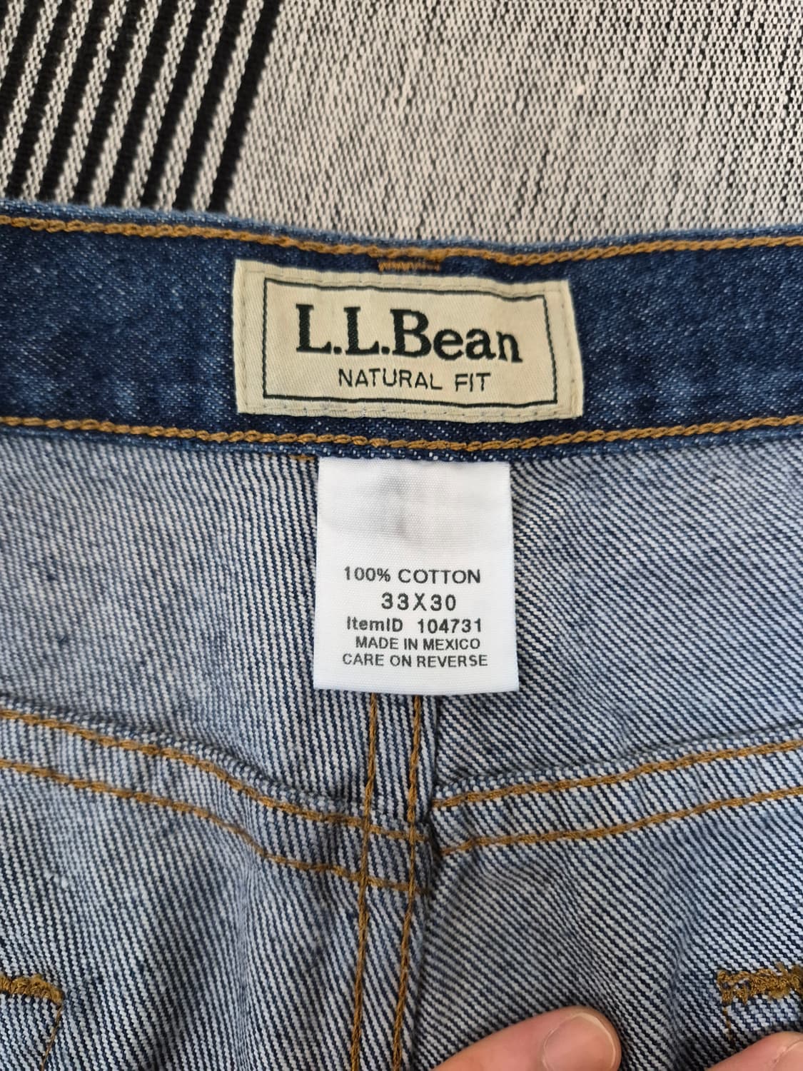 엘엘빈 LL Bean 104731 내추럴핏 데님 33×30 상품이미지2