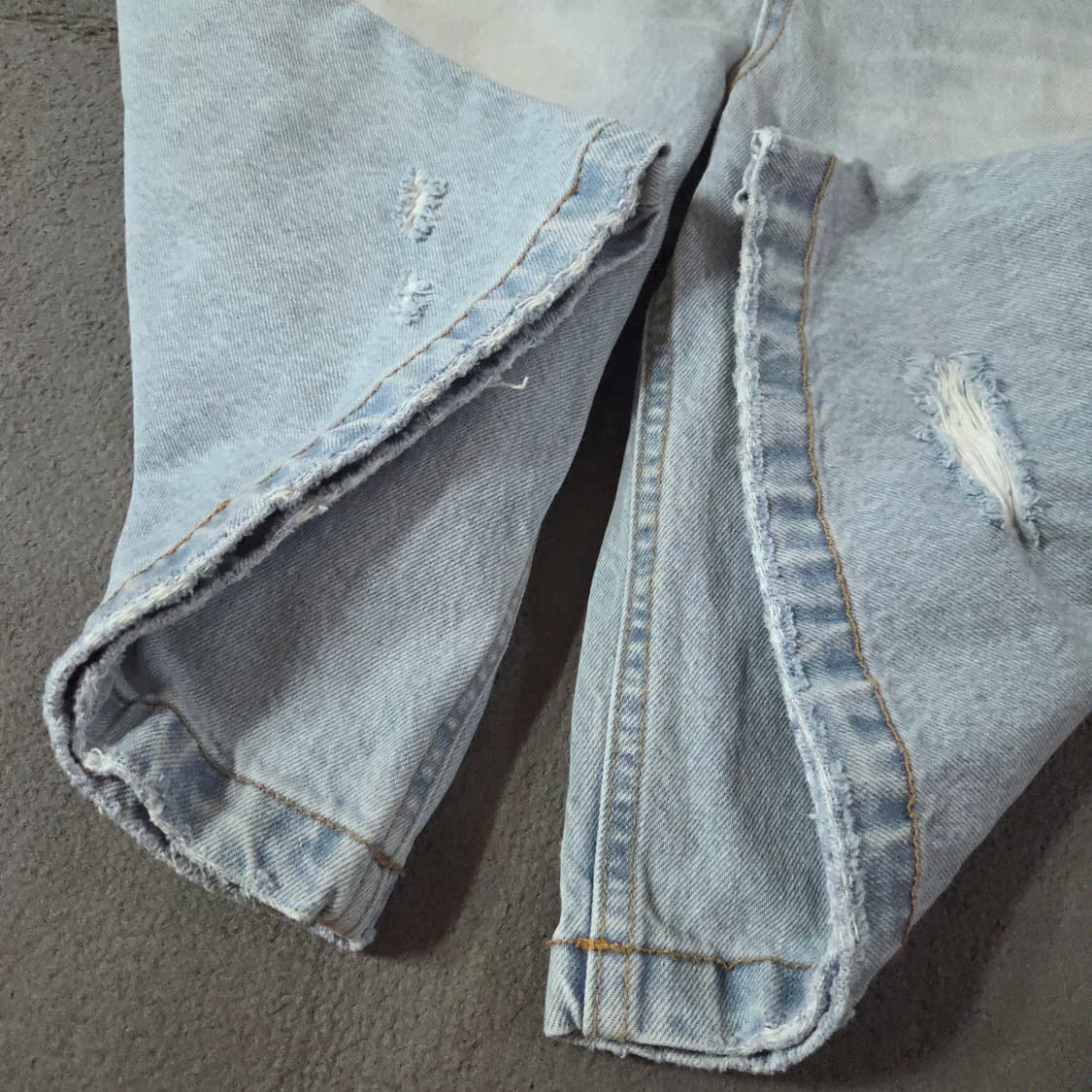 더오유 워시드 버뮤다 데님 쇼츠 M 라이트블루 상품이미지6