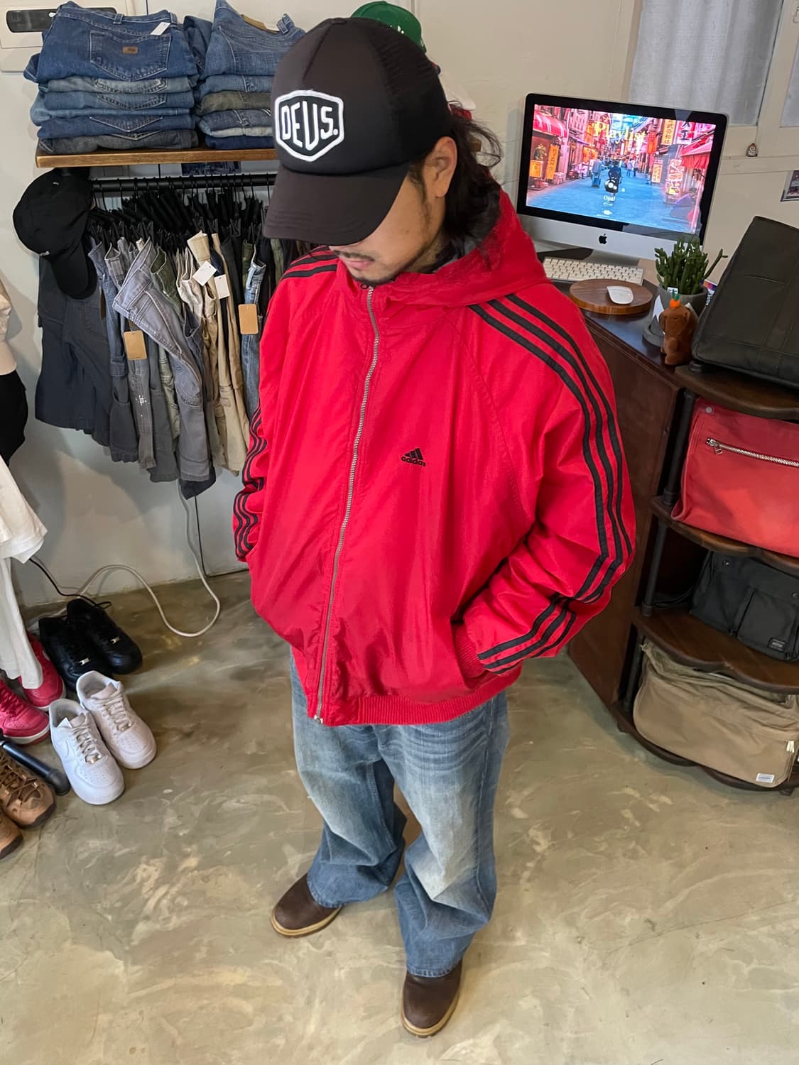 올드 아디다스 리버시블 자켓 XL 상품이미지1