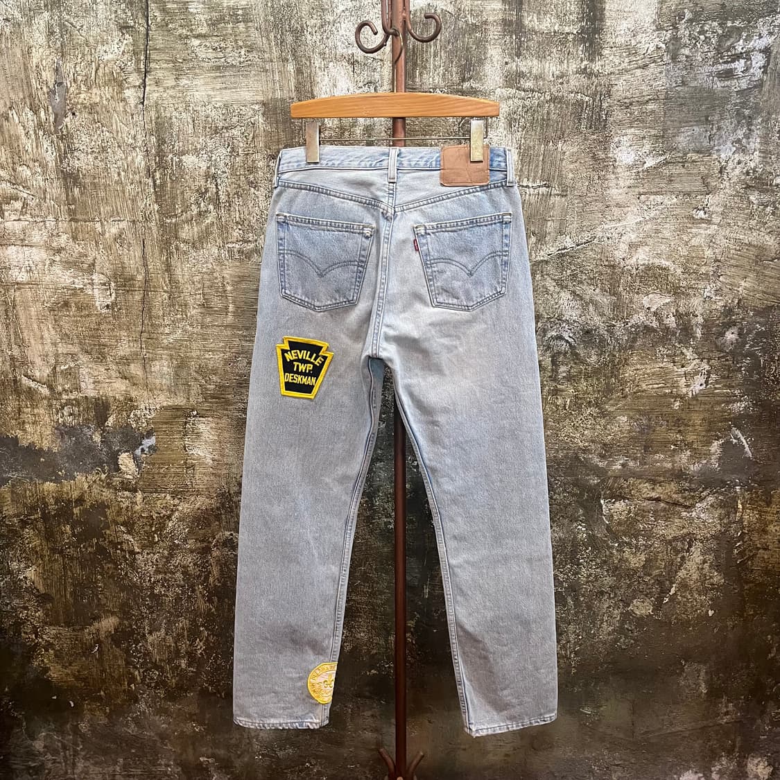 00s USA 리바이스 501 패치 데님 팬츠 상품이미지7