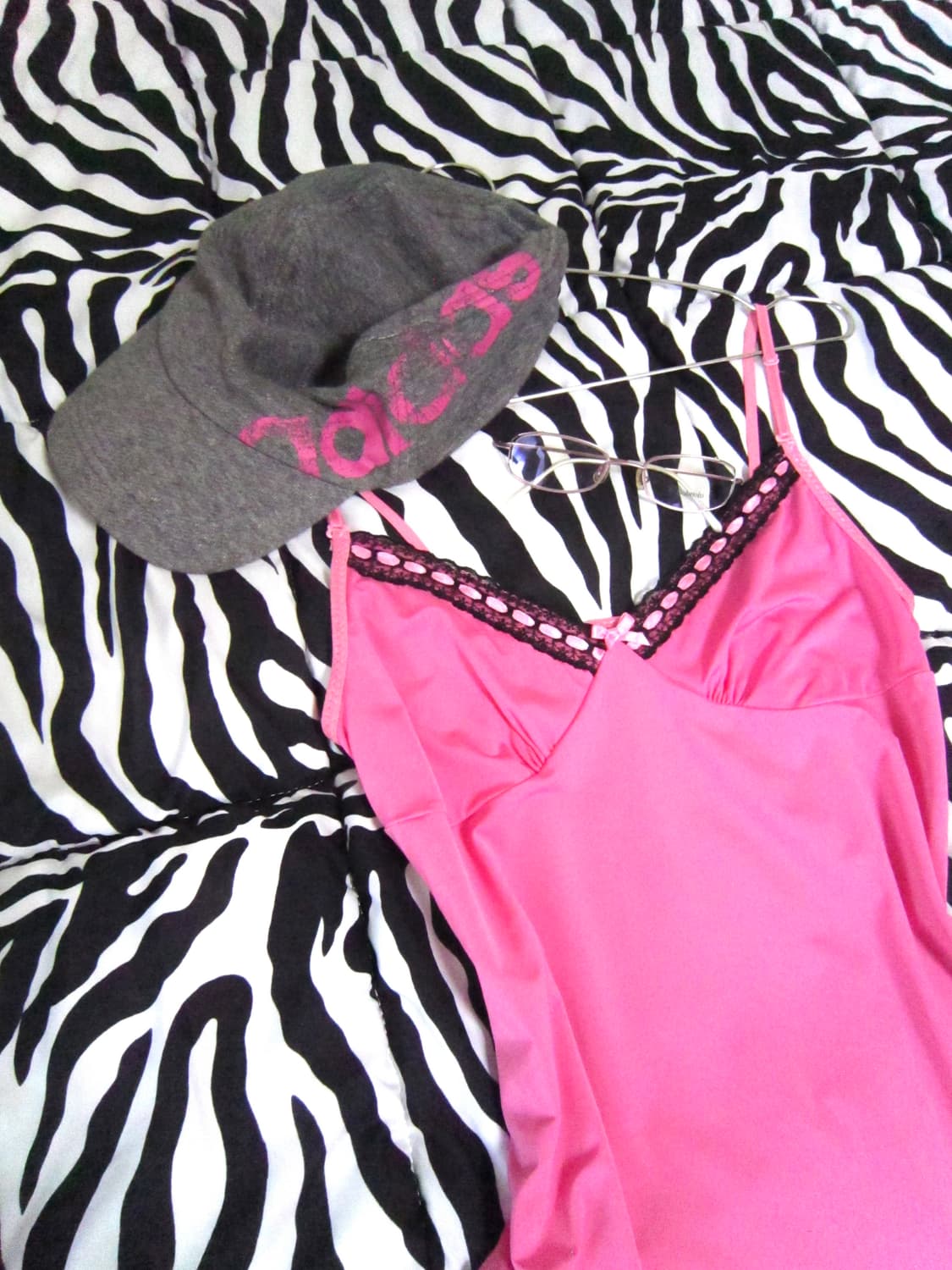 Hime Gyaru Pink Lace Sleeveless 히메갸루 나시 상품이미지3