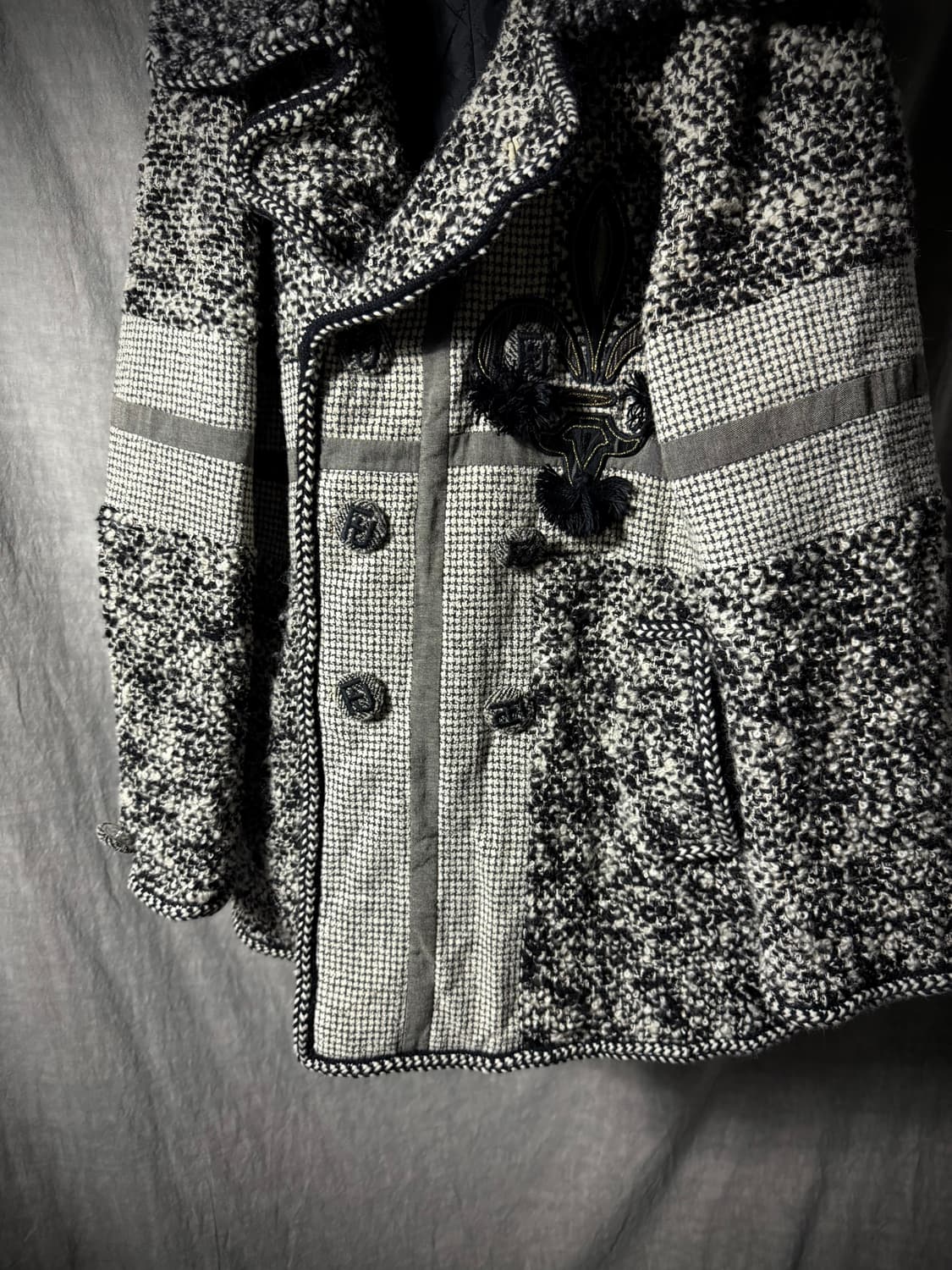Yoshiyuki Konishi 90s Crest Wool Coat 상품이미지4