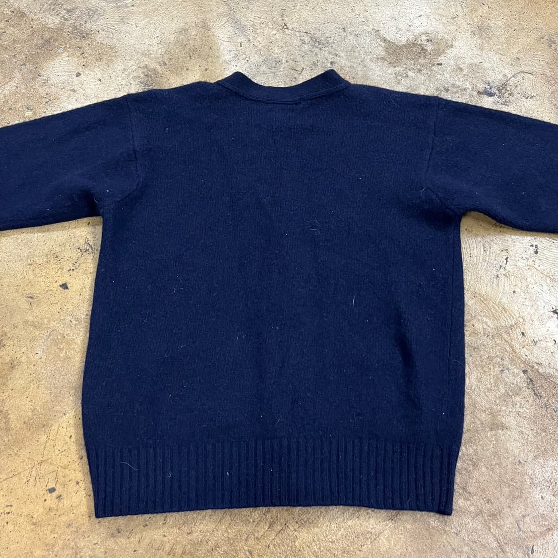 폴로 네이비 브이넥 니트 가디건 상품이미지4