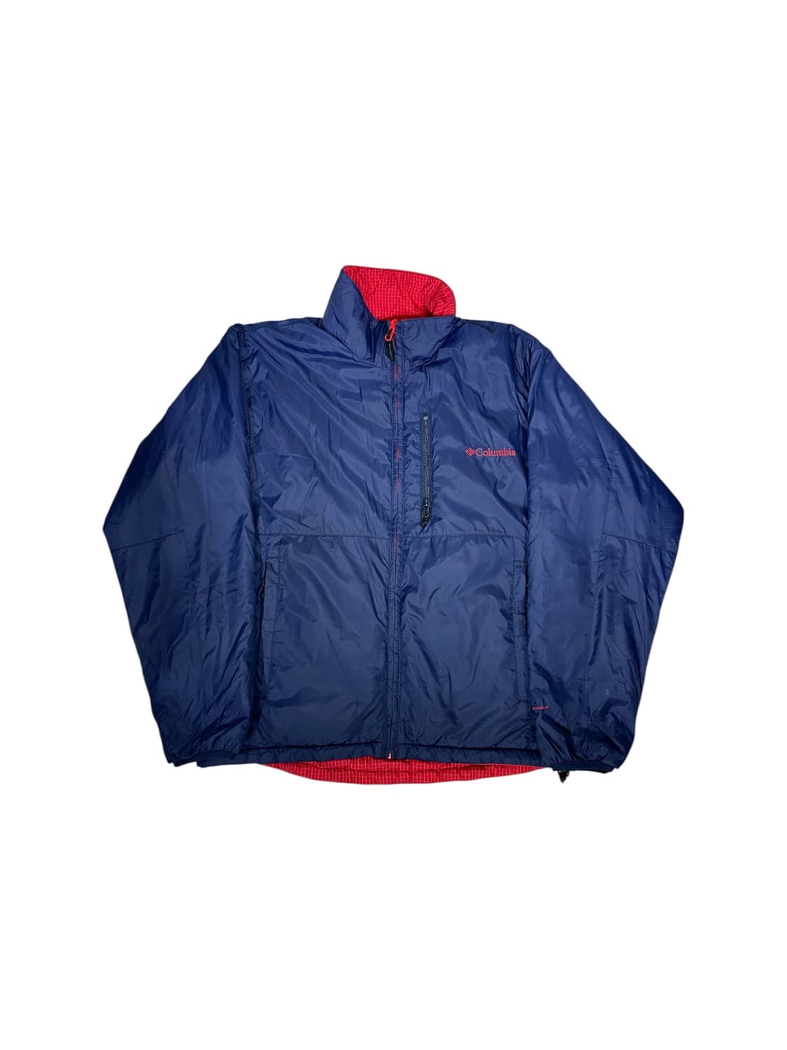 컬럼비아 네이비 레드 양면 리버시블 타탄 체크 자켓  상품이미지5