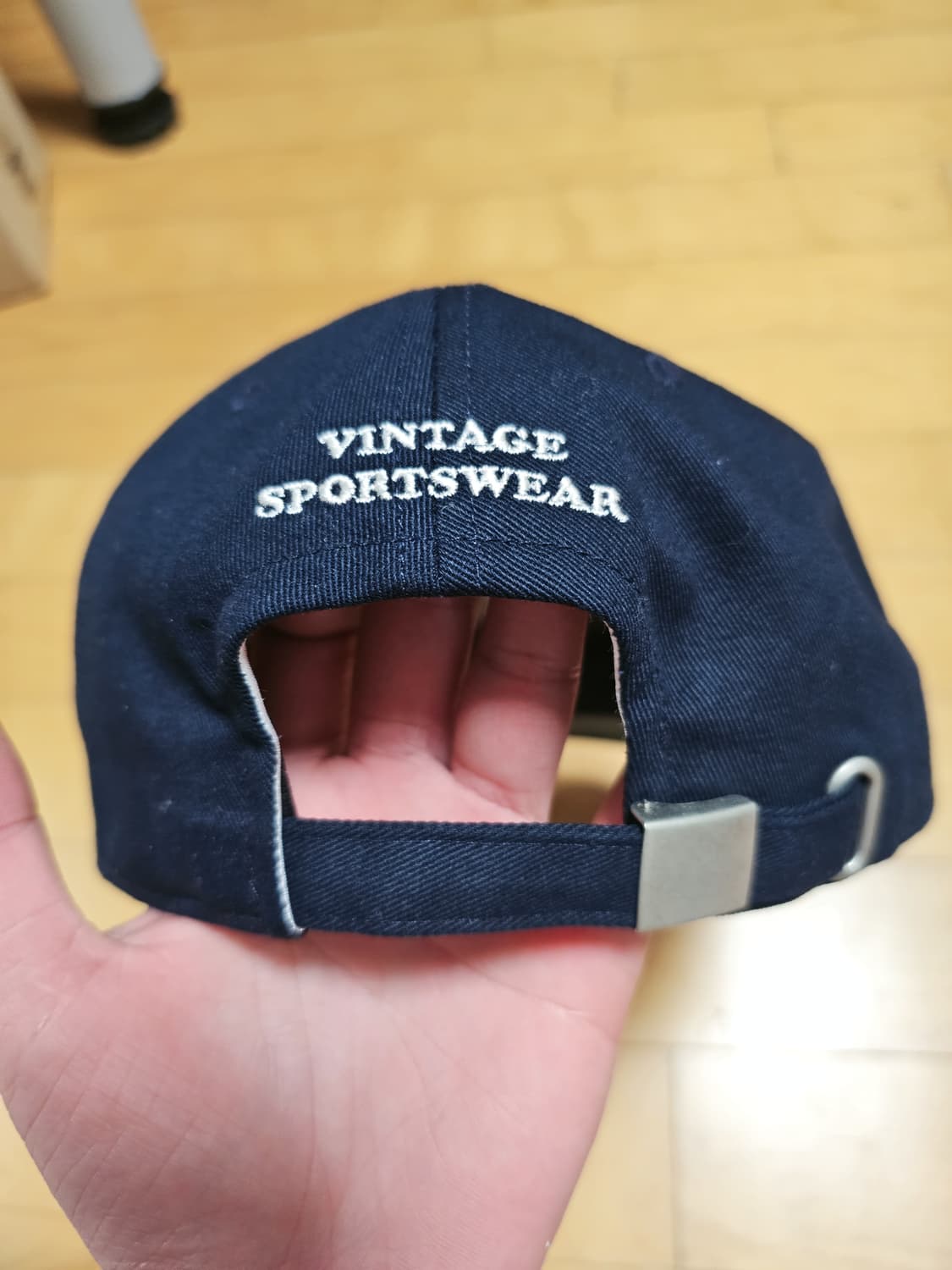 반츠 앵커 로고 코튼 트윌 빈티지 베이스 볼캡 모자 네이비 상품이미지2