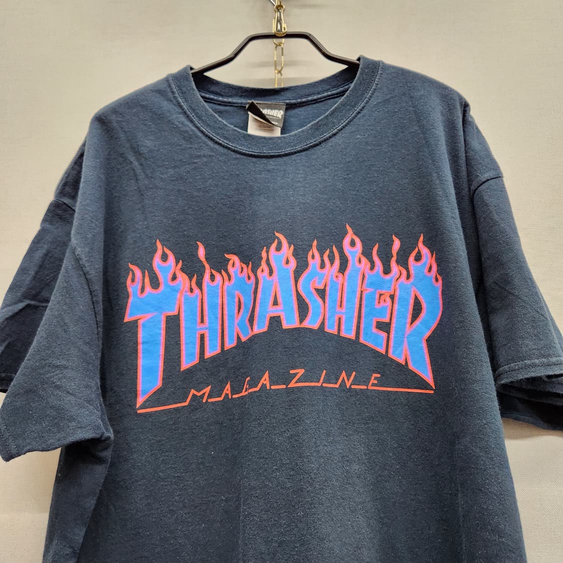 트레셔 빅로고 빈티지 프린팅 반팔티 XL(XL) 상품이미지2