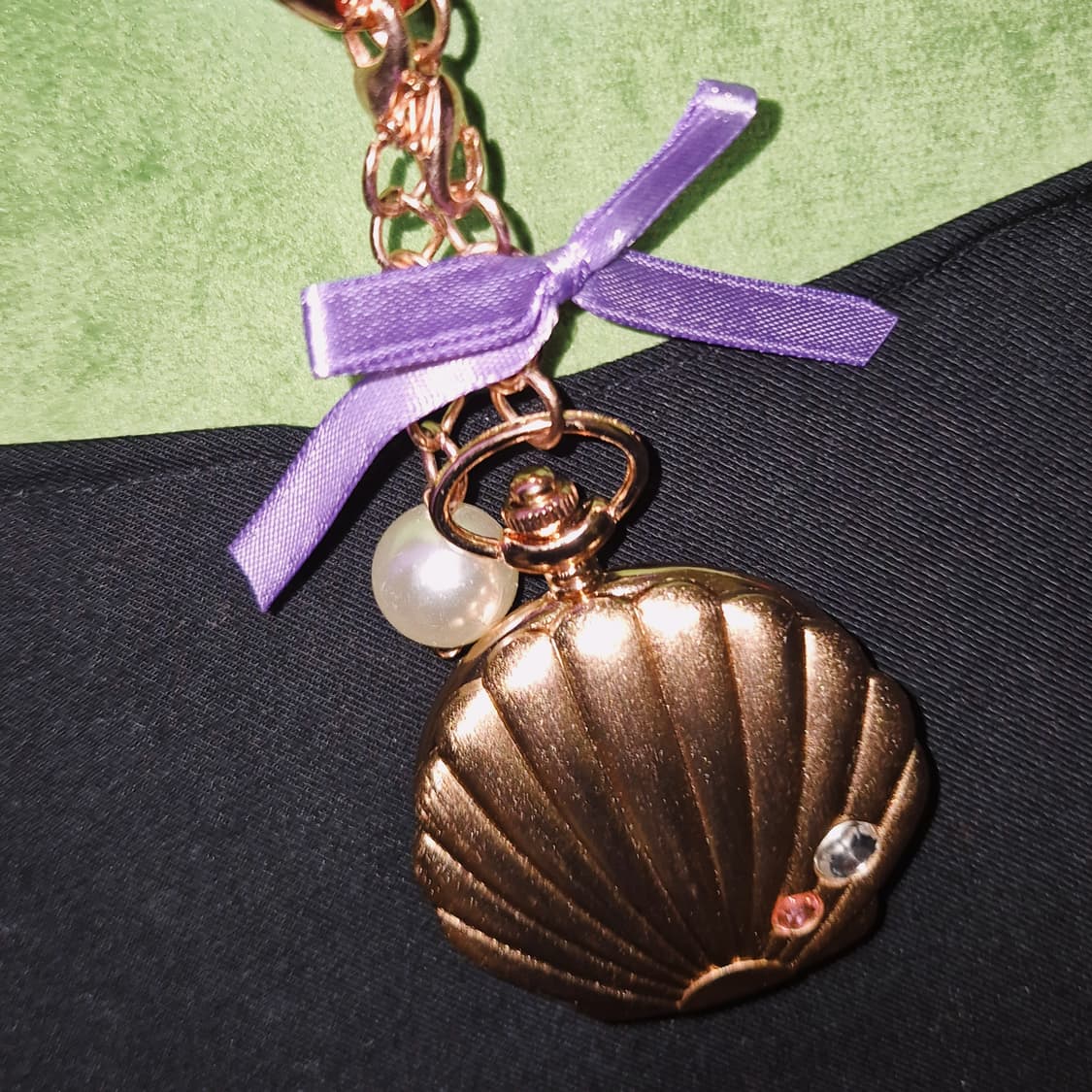 00s 스위머 로즈 골드 대왕 조개 시계 목걸이 상품이미지10