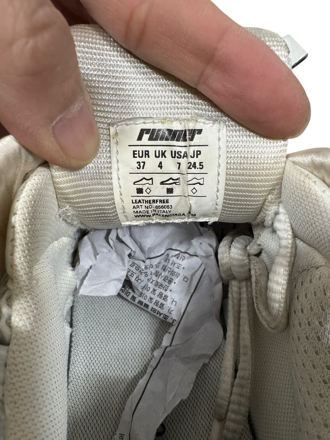 발렌시아가 뉴러너 화이트 37 상품이미지9