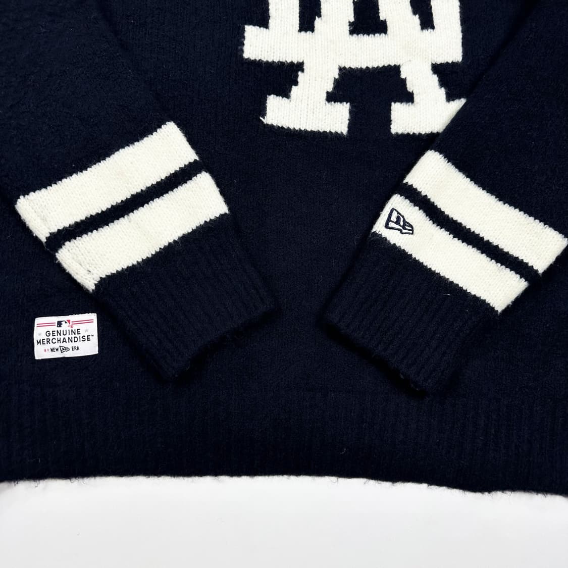 뉴에라 MLB LA다저스 빅로고 루즈핏 울 니트 네이비 2XL 상품이미지4