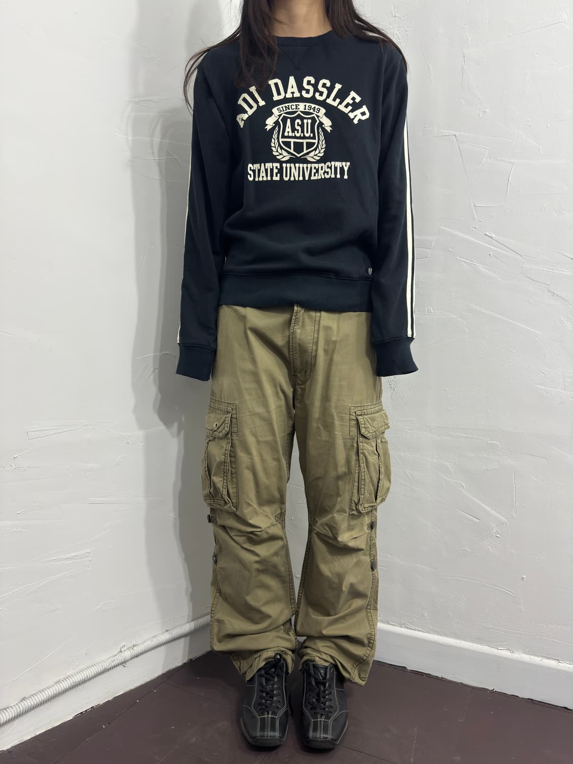 purple&yellow cargo pants 상품이미지1
