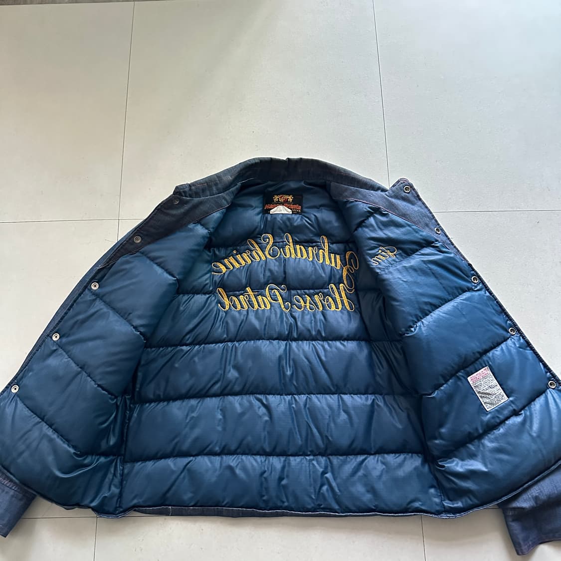 70s Hansa-Branta 데님 구스다운 자켓 MADE IN USA 상품이미지6