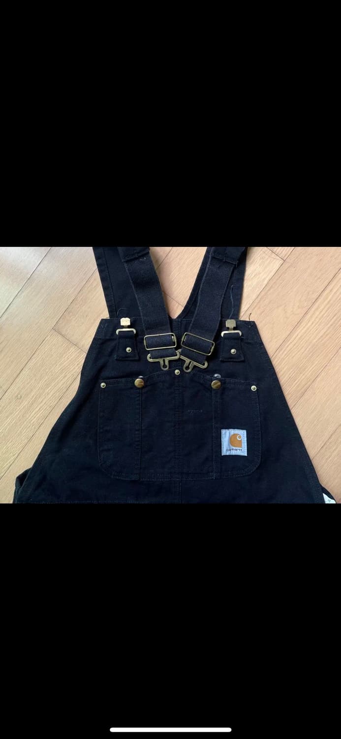 [USA made] 칼하트 OG 더블니 블랙 오버롤 38x32 상품이미지3