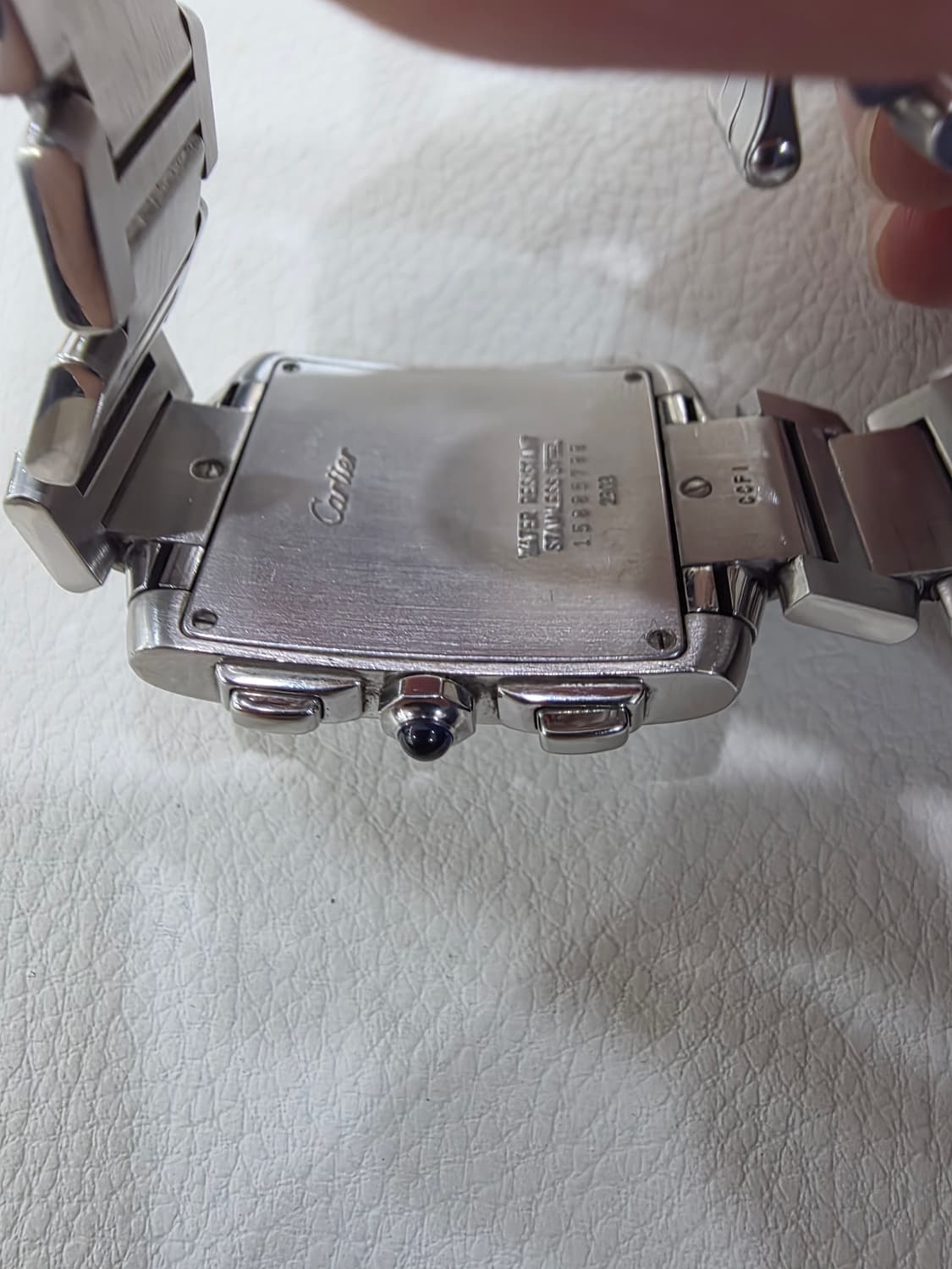 까르띠에 탱크 프랑세즈 스틸 시계 정품 상품이미지4