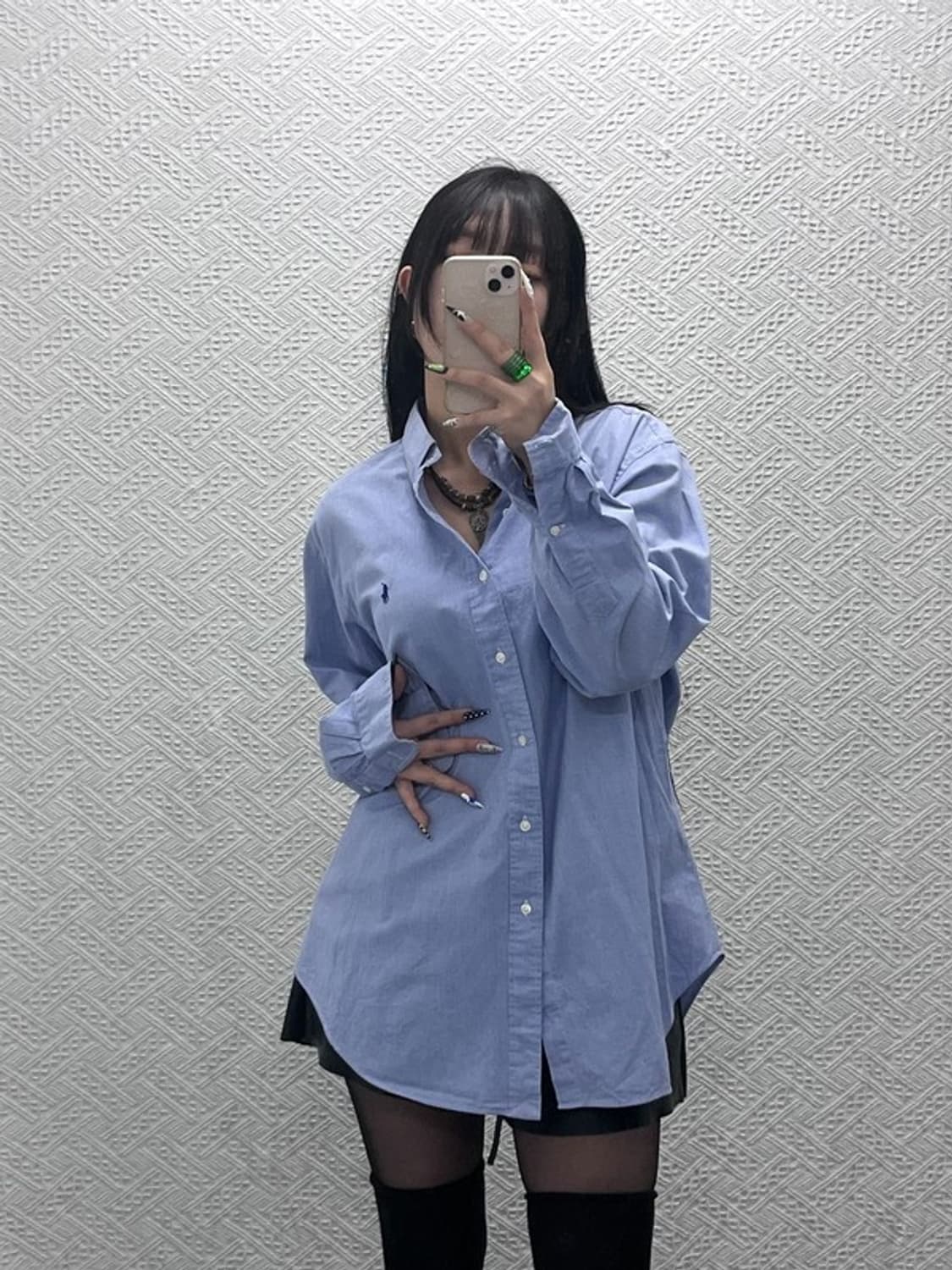 폴로 랄프로렌 모던 캐주얼 마이크로체크 셔츠 110 C08700 상품이미지2