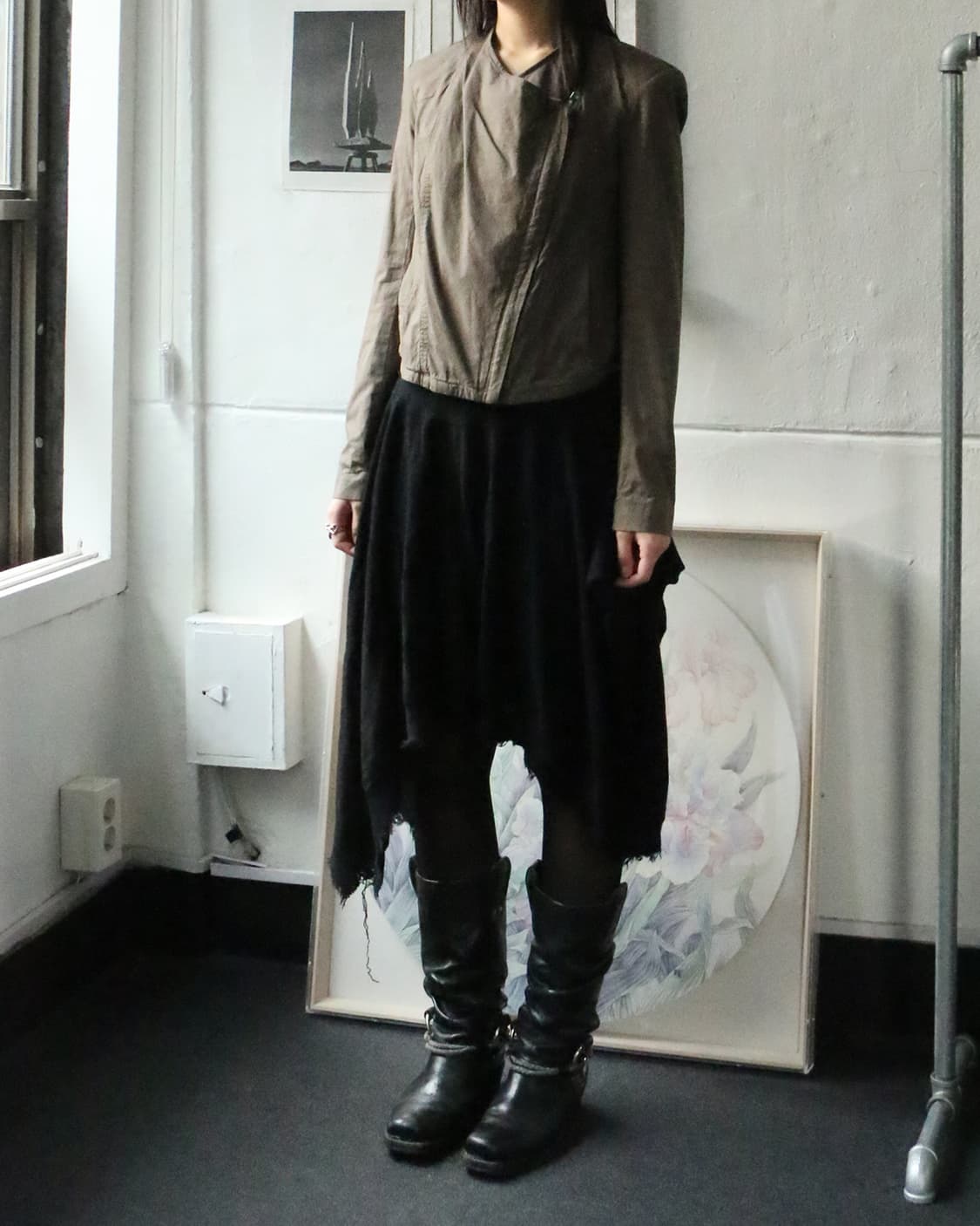 헬무트랭 USA 비대칭 바이커 자켓 상품이미지3