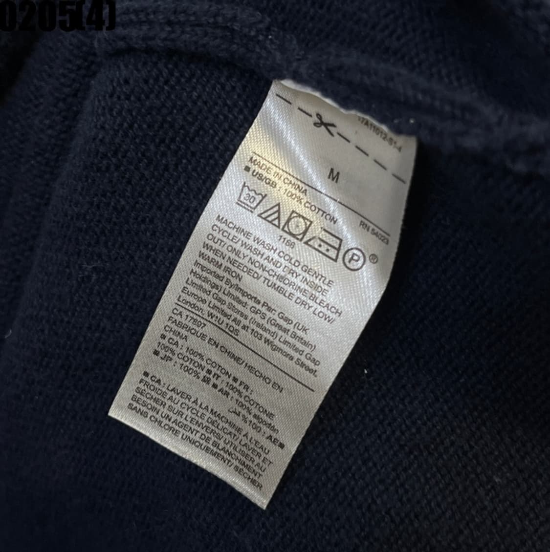 [M] 갭 네이비 니트 스웨터 가디건 0205(4) 상품이미지5