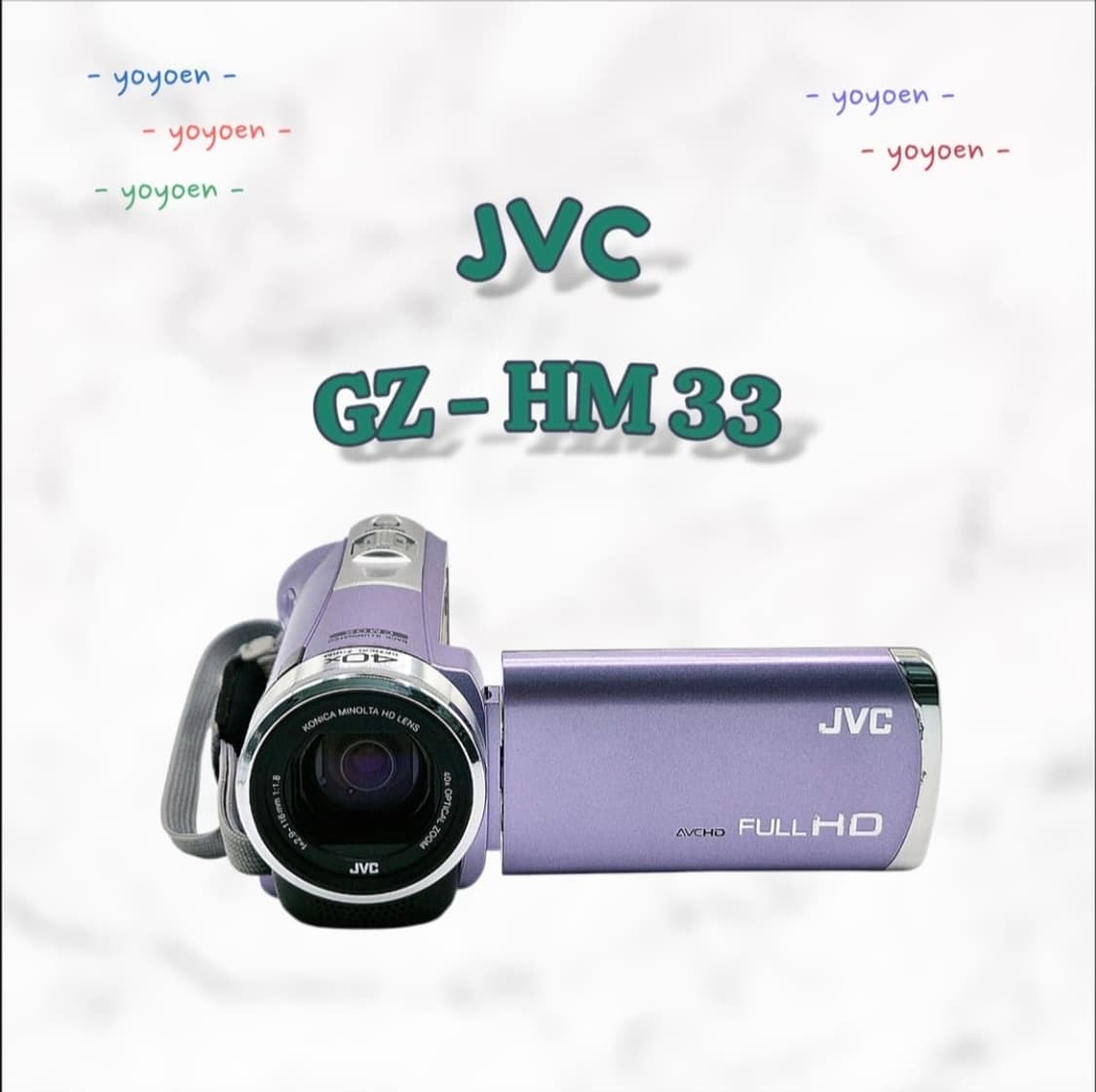 JVC GZ-HM33 연보라 빈티지캠코더[ 꾸미기0 상품이미지1