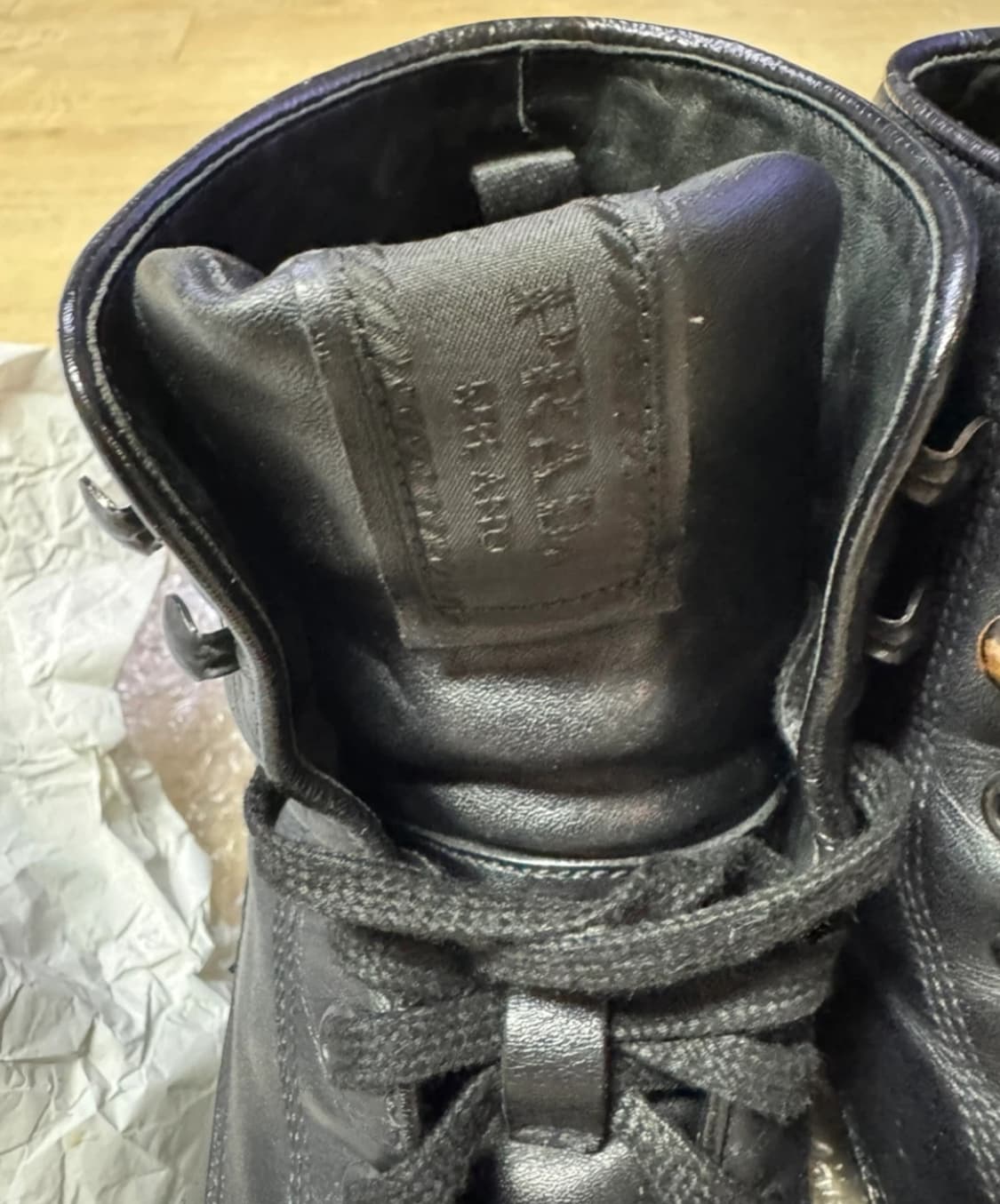 [빈티지/프라다] 아카이브 아메리카컵st 청키 레더 상품이미지4