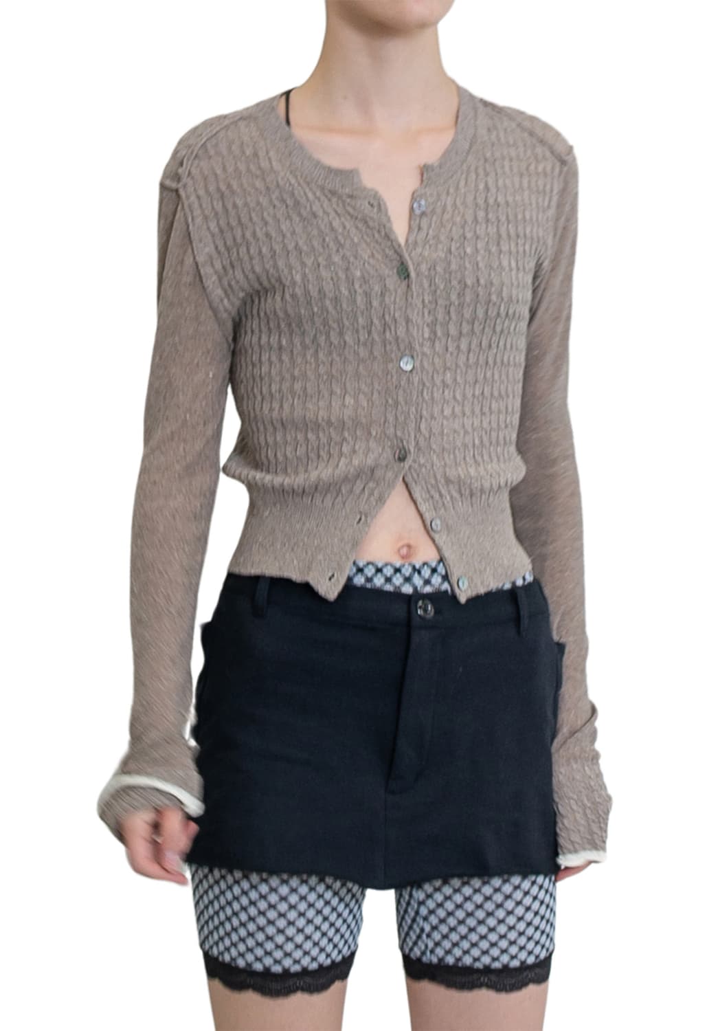 퍼버즈 실크가디건 상품이미지4