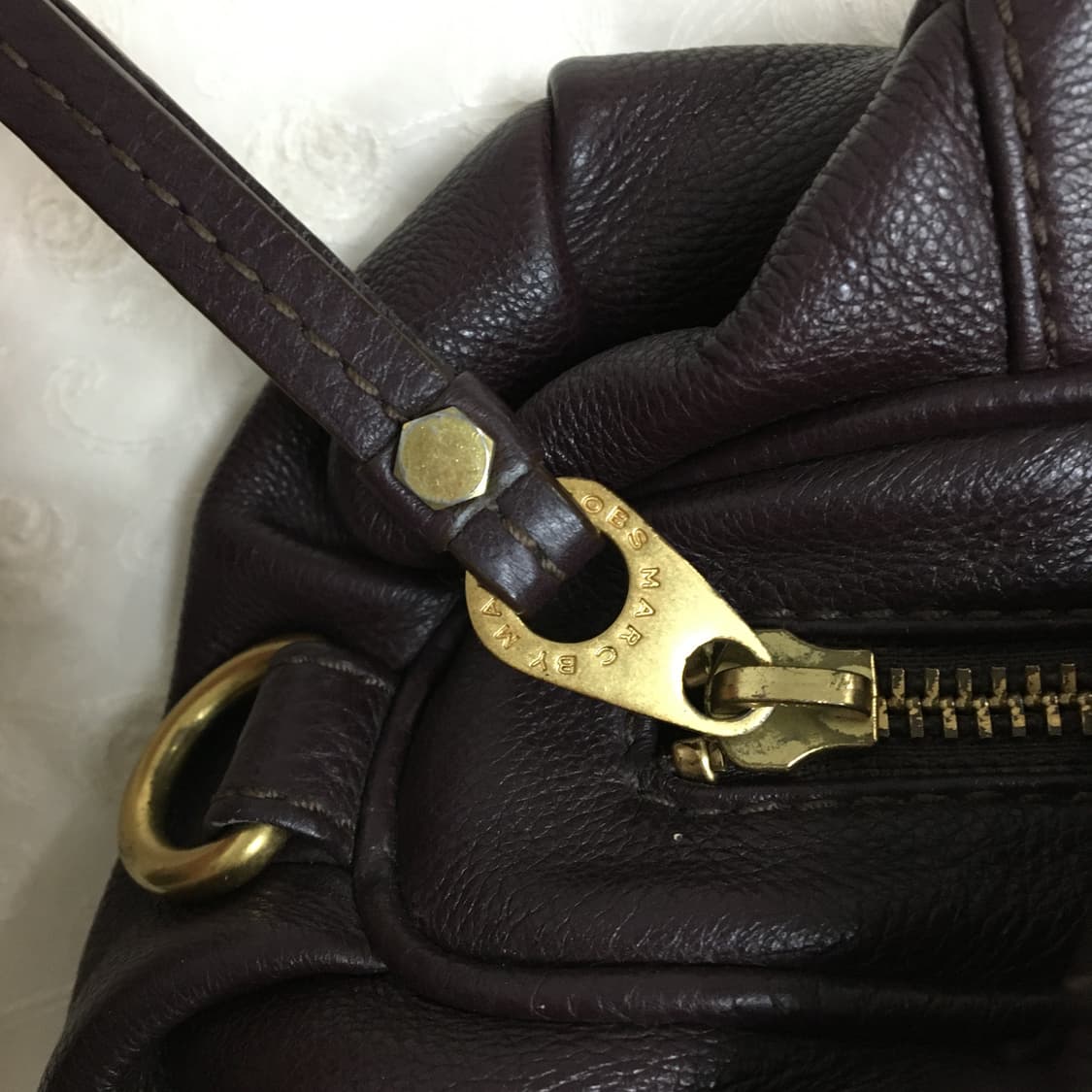 마크제이콥스 베이비 큐 가죽 토트백 가방 정품 퍼플 상품이미지5