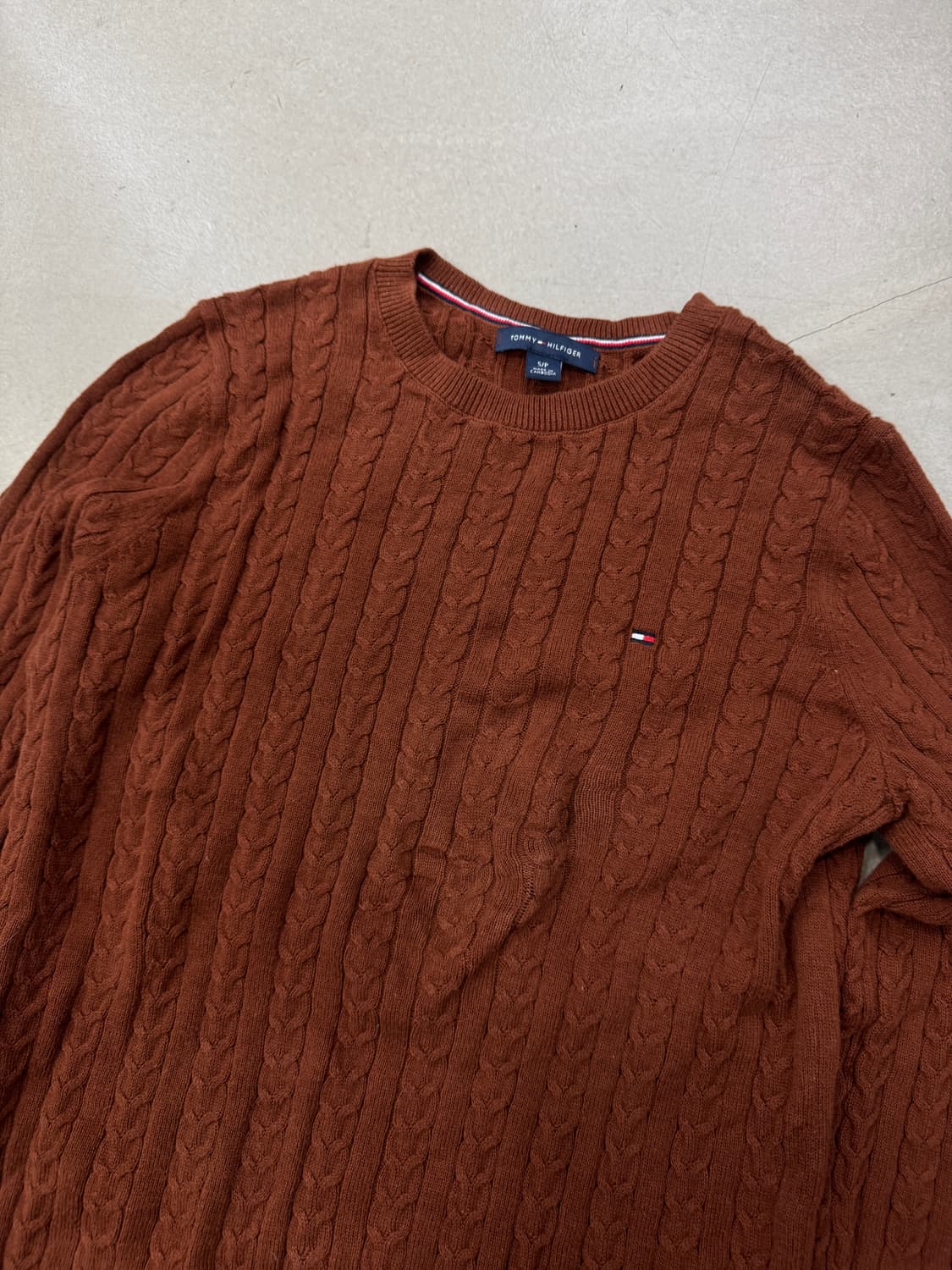타미힐피거 니트 브라운 S 상품이미지2
