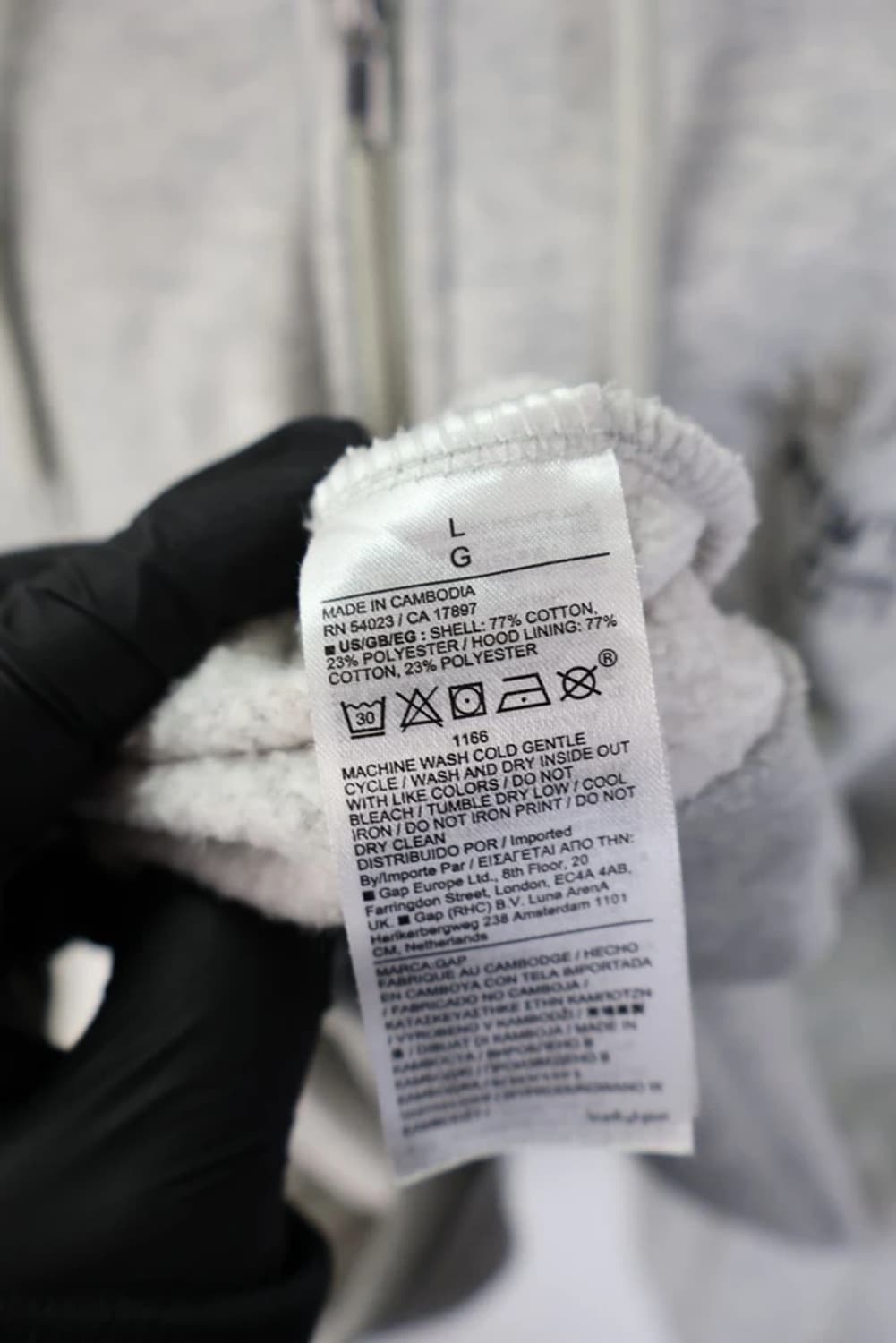 갭 뉴욕시티 프린팅 그레이 후드집업 상품이미지10