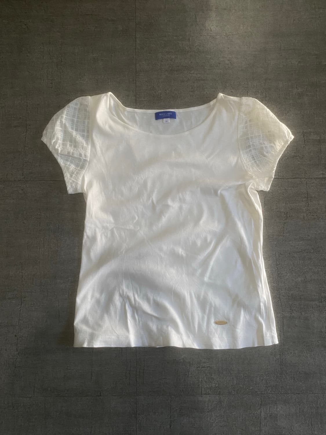 Burberry 버버리 달천깔페어리 핀터깔y2k 블루라벨 반팔블라우스 상품이미지1