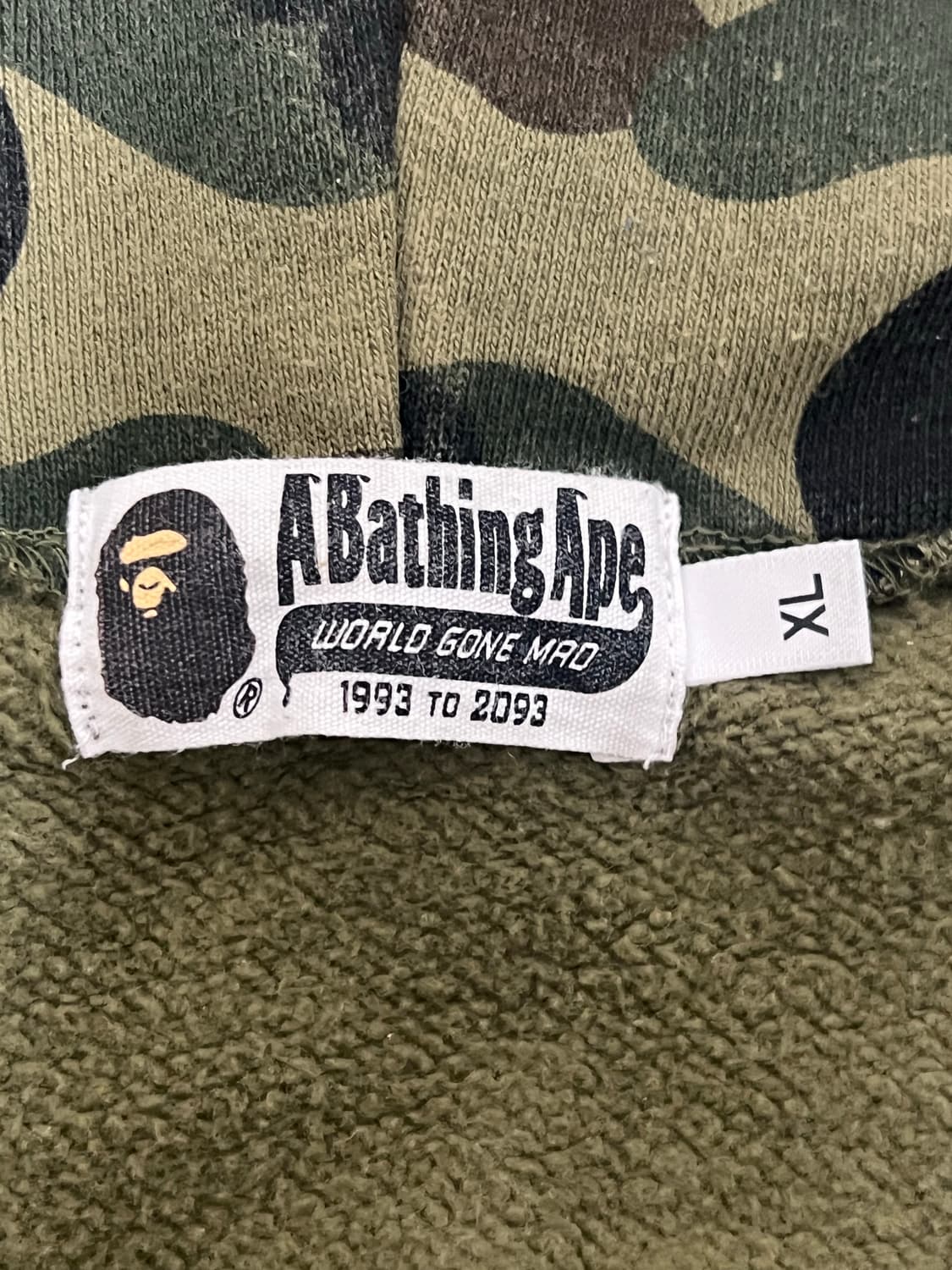 베이프 카모 샤크 후드집업 녹계 상품이미지4