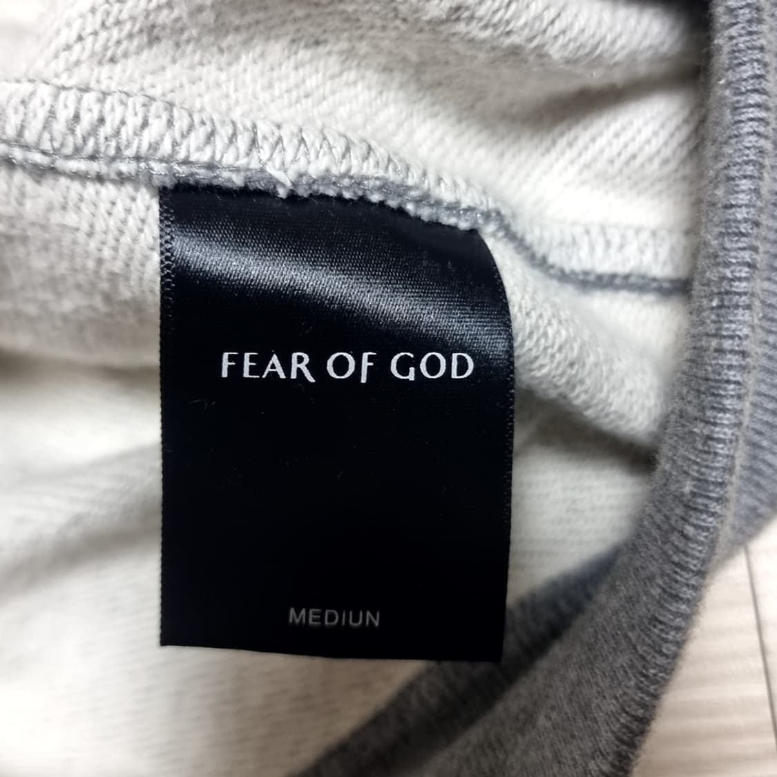 피어오브갓 FOG 기모 후드티 그레이(95-100) 상품이미지4