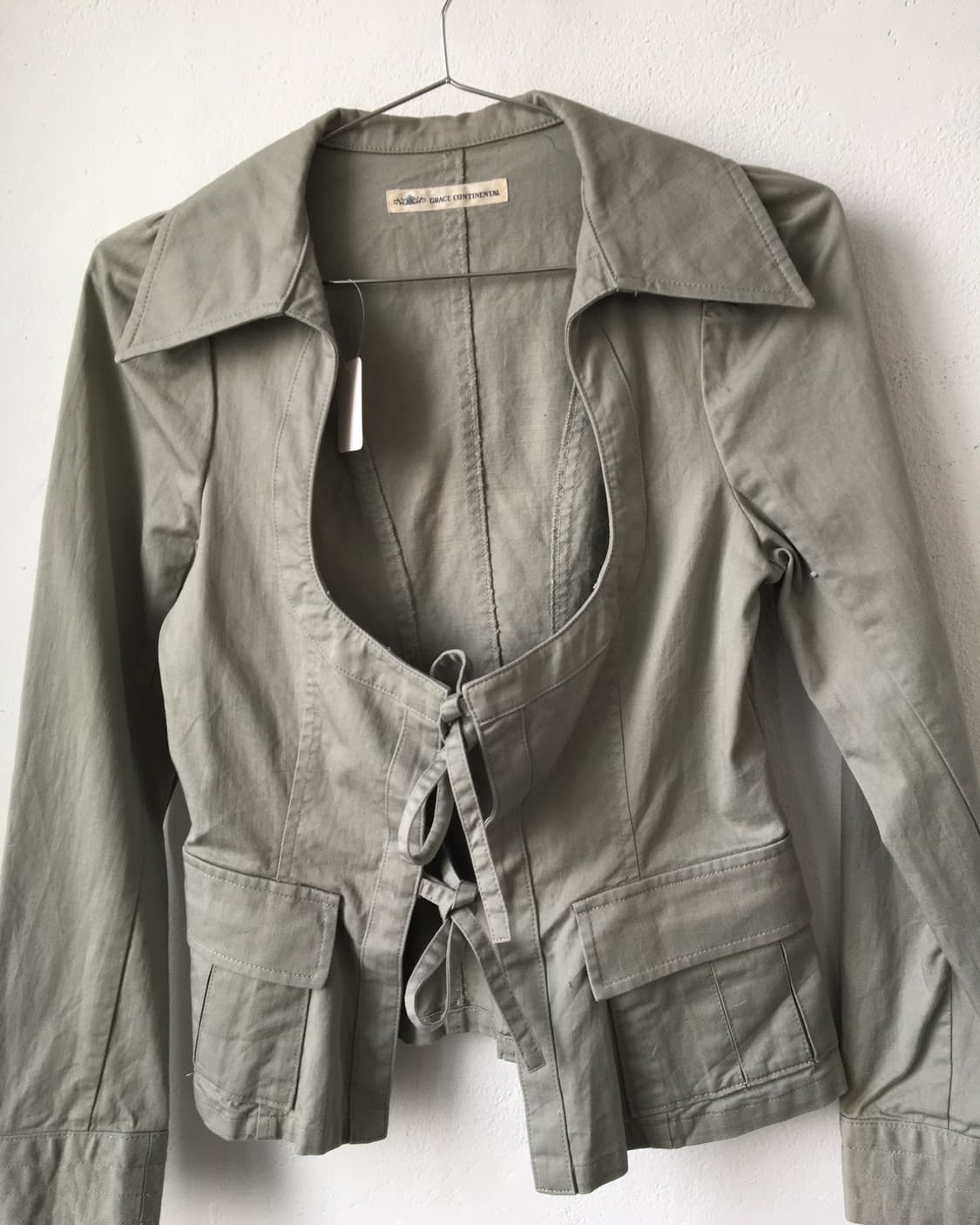 Tied point shirt jacket 상품이미지4