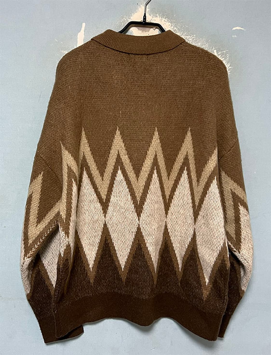 커버낫 모헤어 남자 카라니트 헤비 오버핏 100-105 상품이미지2