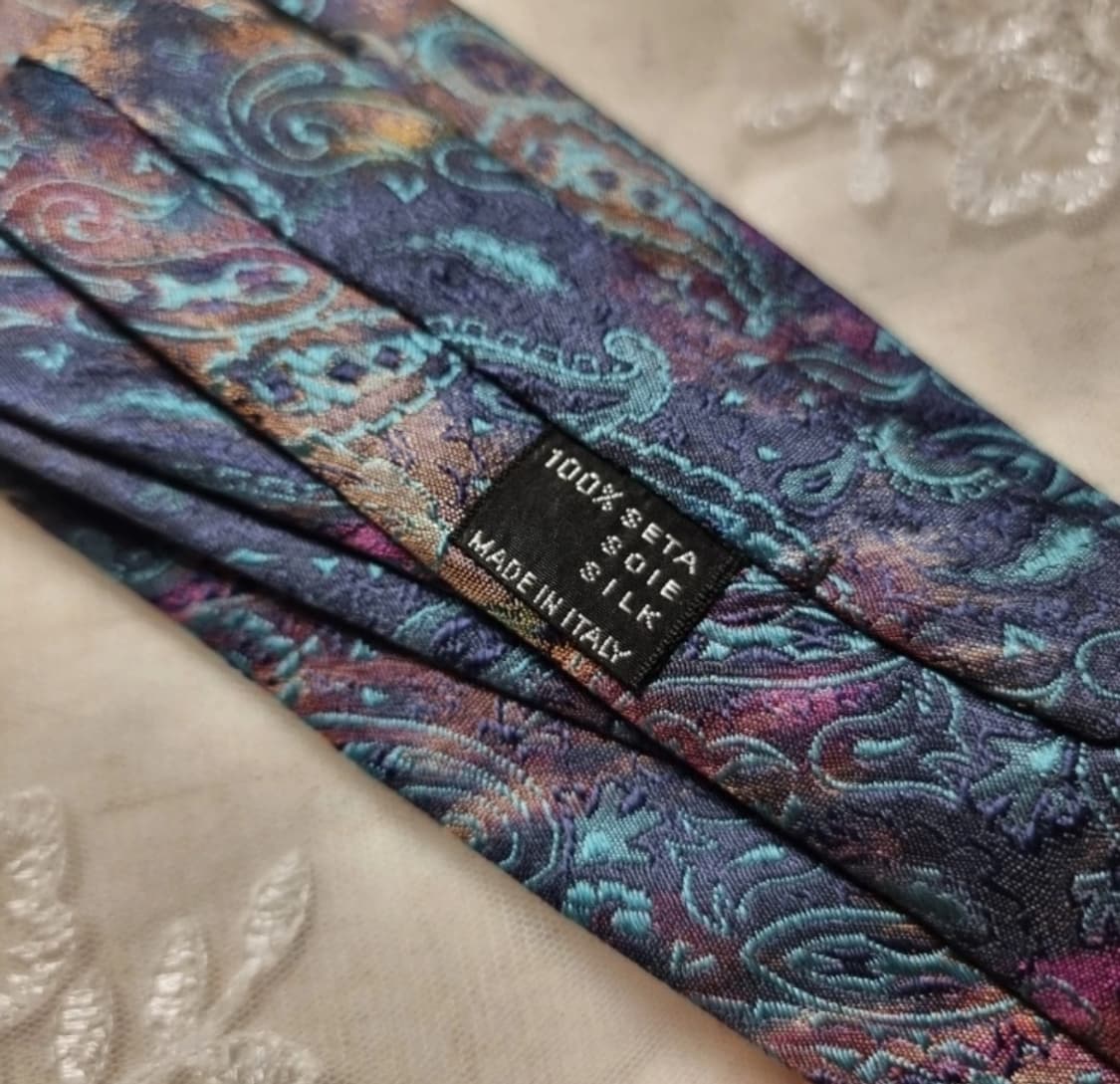 미쏘니 페이즐리 실크100% 넥타이 (상태새거급/드라이완료) 상품이미지4