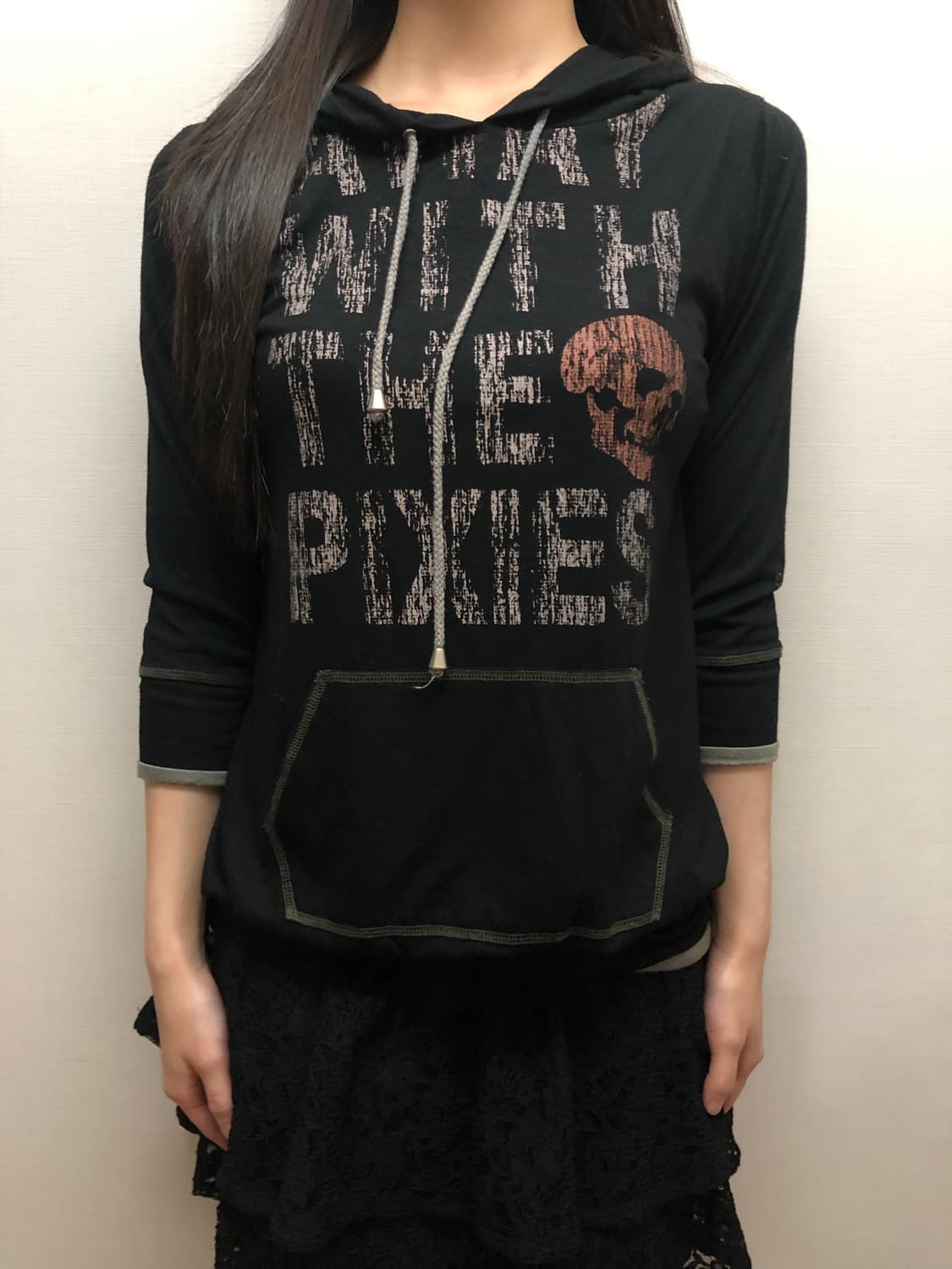 빈티지 블랙 펑크 후디 상품이미지6