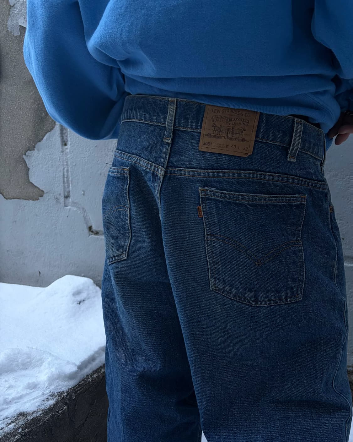 90s 🇺🇸 LEVIS 505 orange tab denim pant 상품이미지3