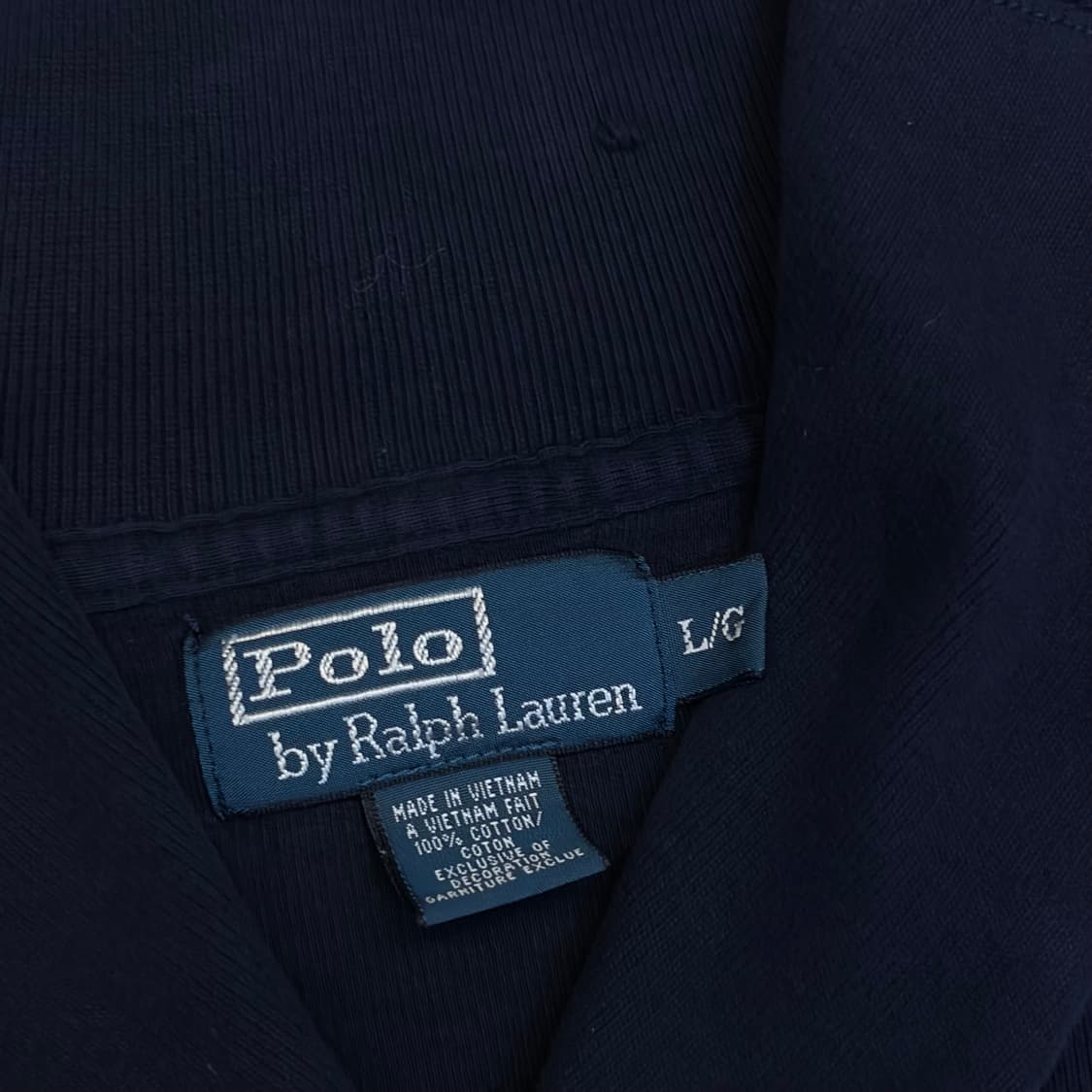 90s USA 미국 빈티지 폴로랄프로렌 숄카라 코튼 니트 상품이미지6