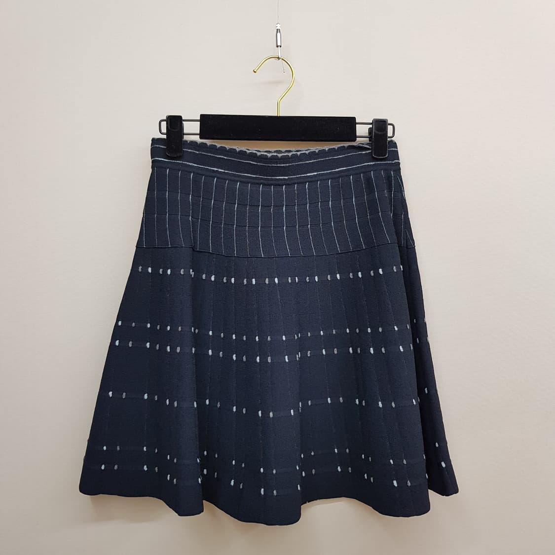 한섬 SJSJ  도트 스트라이프 니트 투피스 세트  F사이즈 상품이미지8