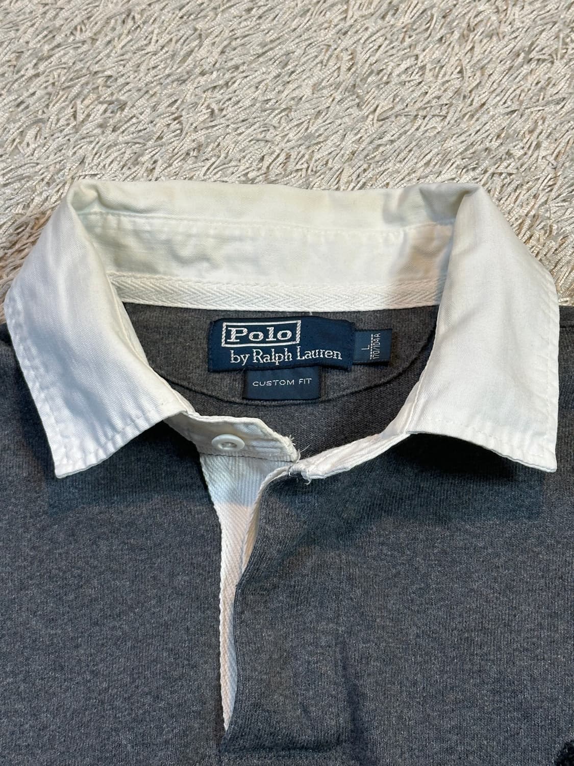 폴로 랄프로렌 신형 블랙포니 아이코닉 PK 럭비티 그레이 상품이미지5