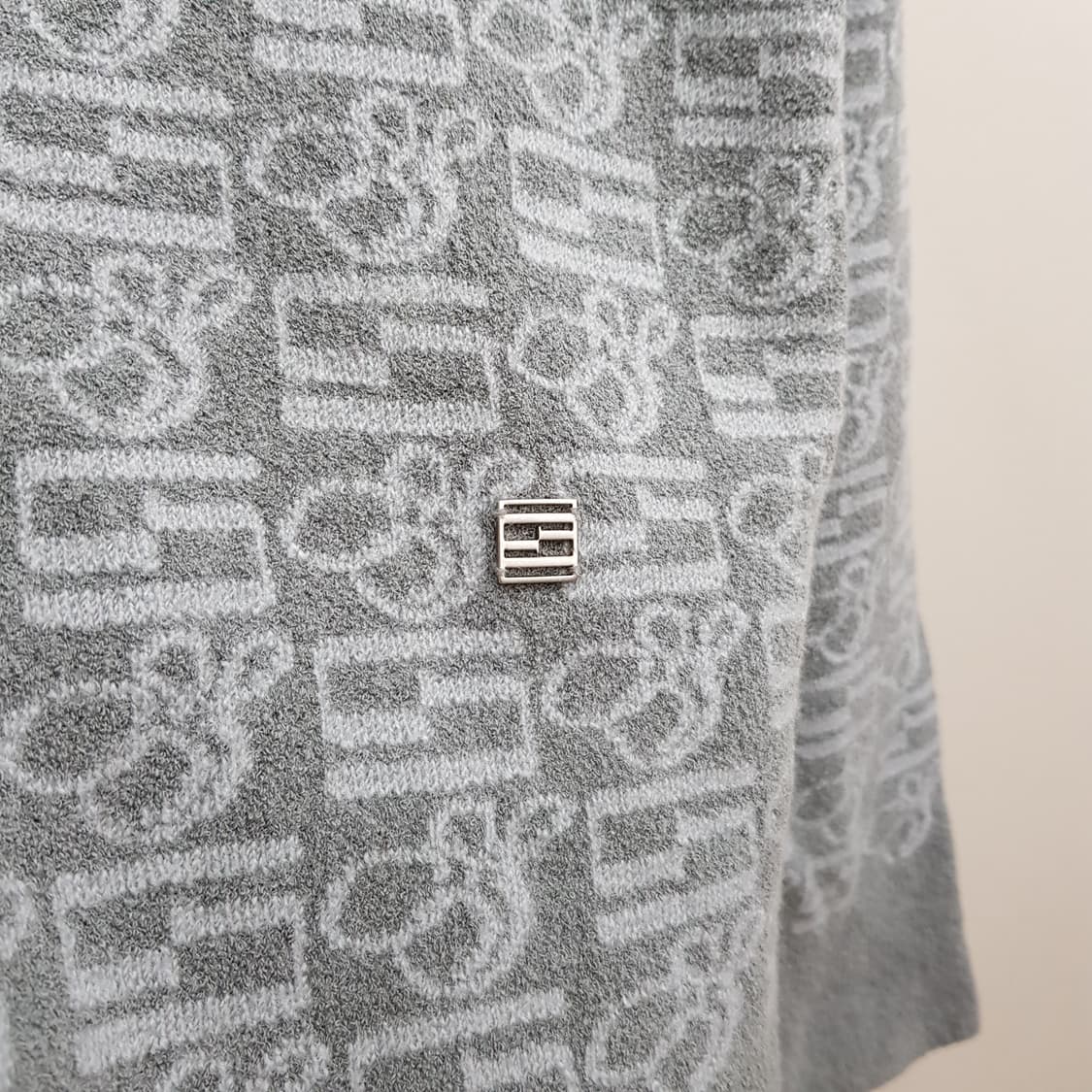 한섬 시스템 2022 그레이 모노그램 울 니트 100사이즈 상품이미지4