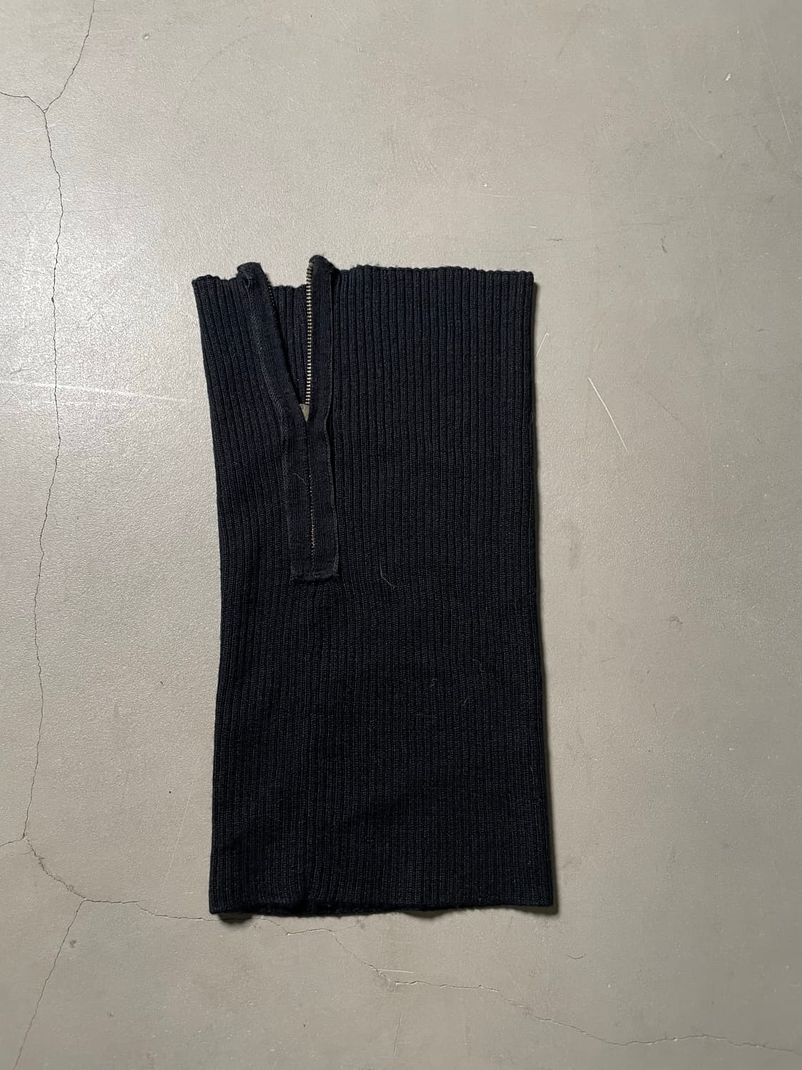 Ribbed Knit Zipper Neck Warmer 상품이미지2