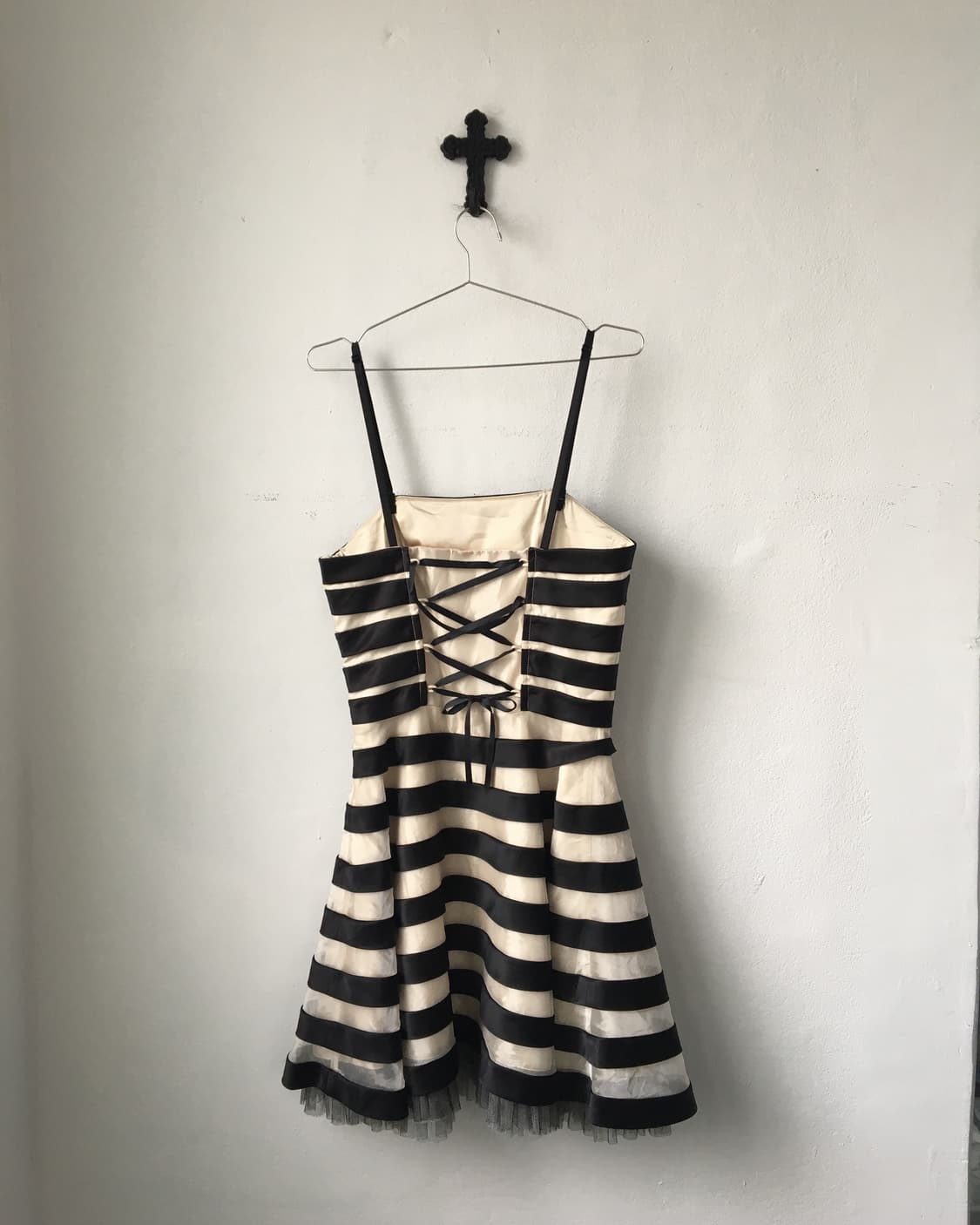 Stripe pattern sleeveless dress 상품이미지3