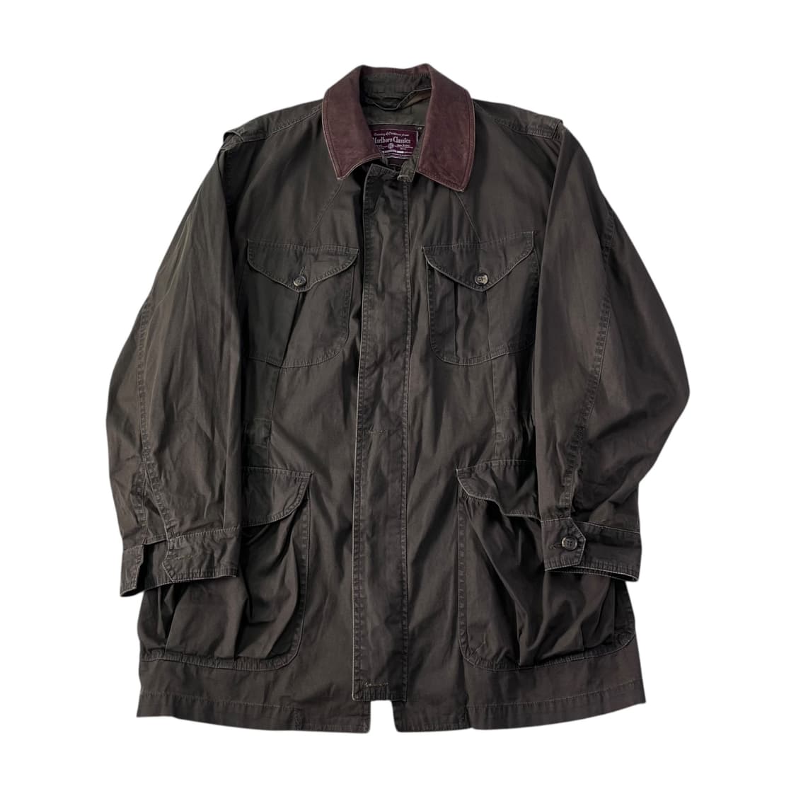 100 90s 빈티지 말보루 레더 야상자켓 상품이미지1