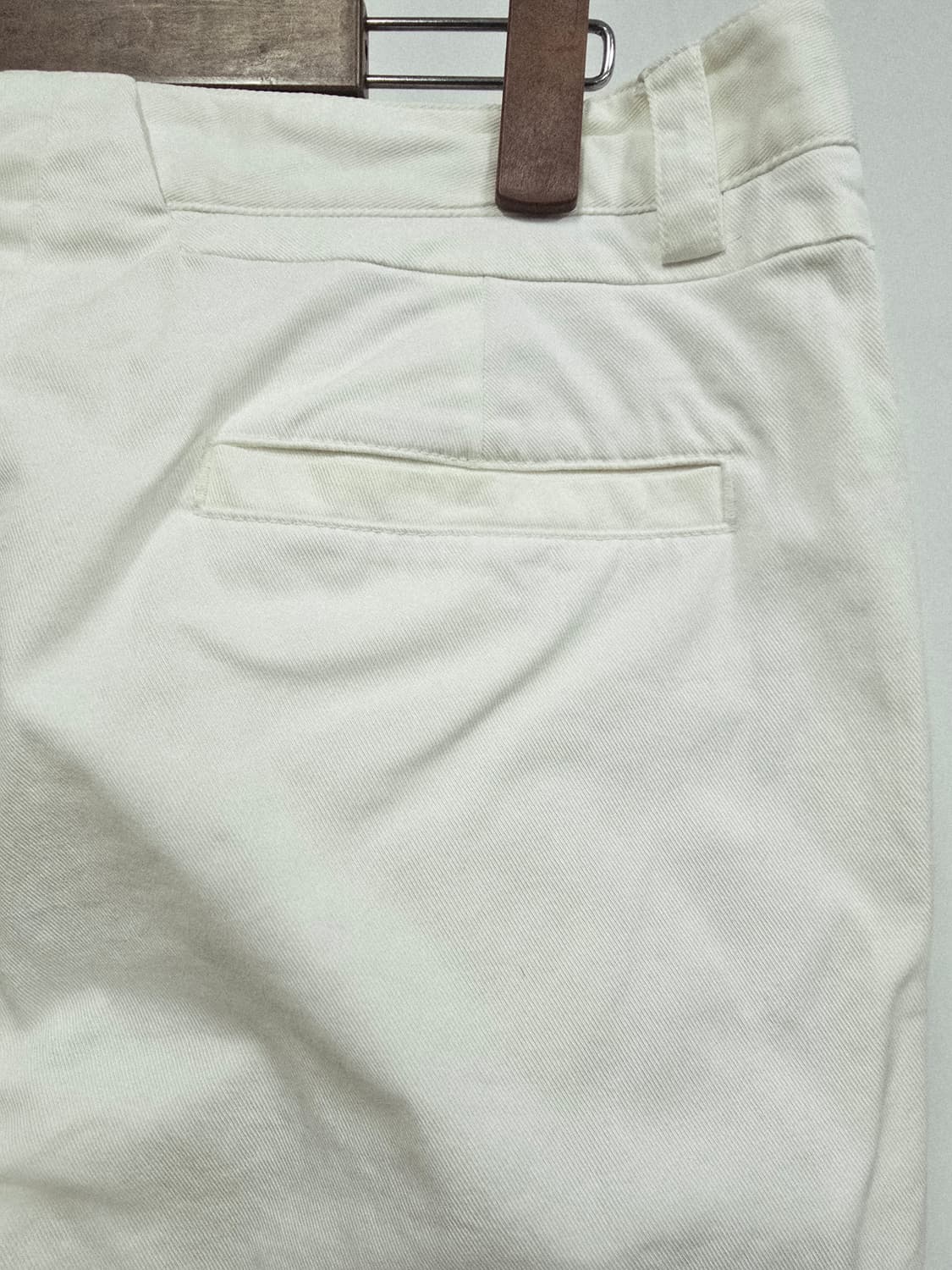 시스템  화이트 면바지 상품이미지5