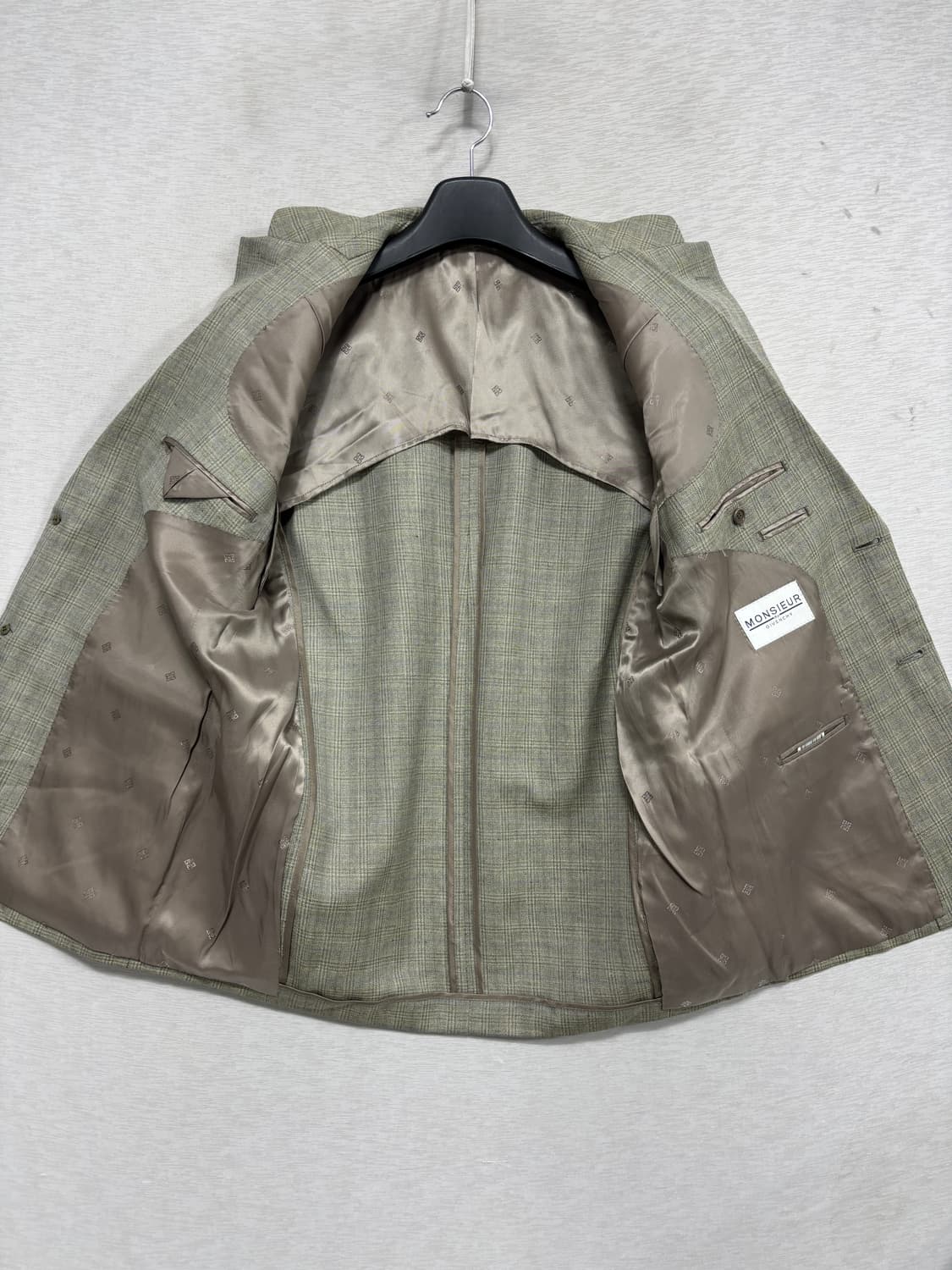 지방시 무슈 체크 린넨블랜드 자켓 상품이미지6