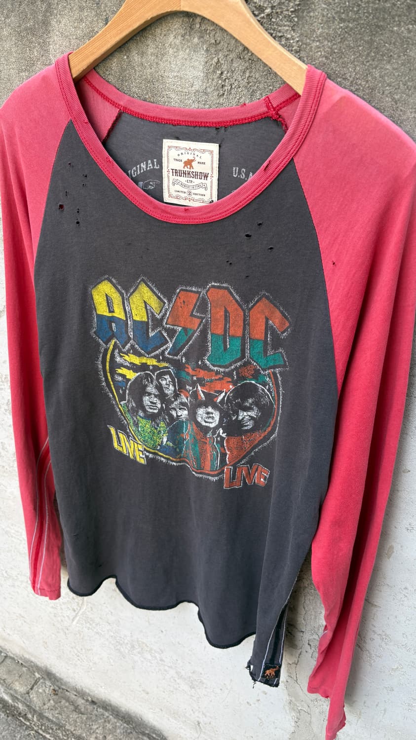 AC/DC by 트렁크(Trunk Ltd.) 빈티지 디스트레스드 티셔츠 상품이미지2
