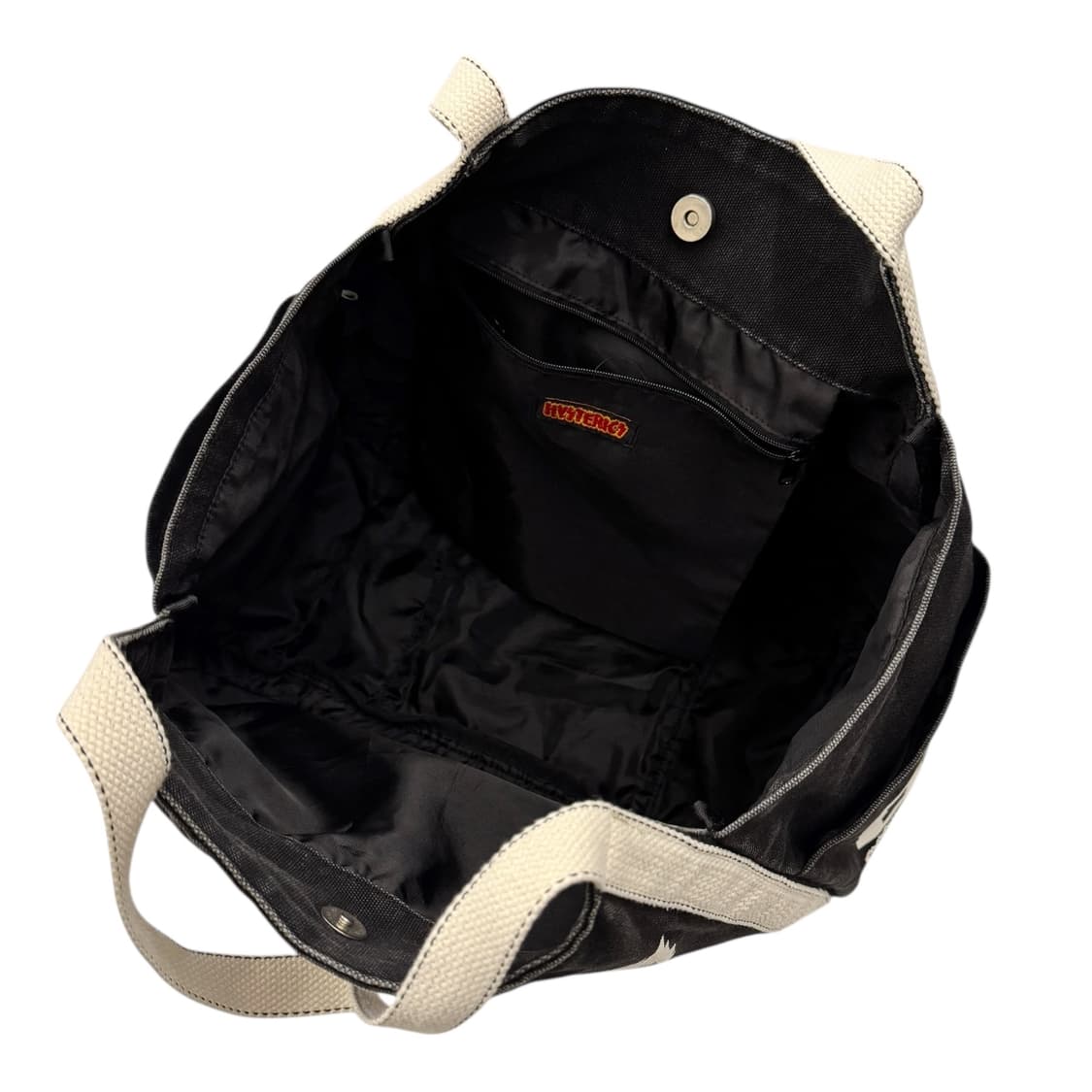 히스테릭글래머 캔버스 숄더백 블랙 상품이미지8