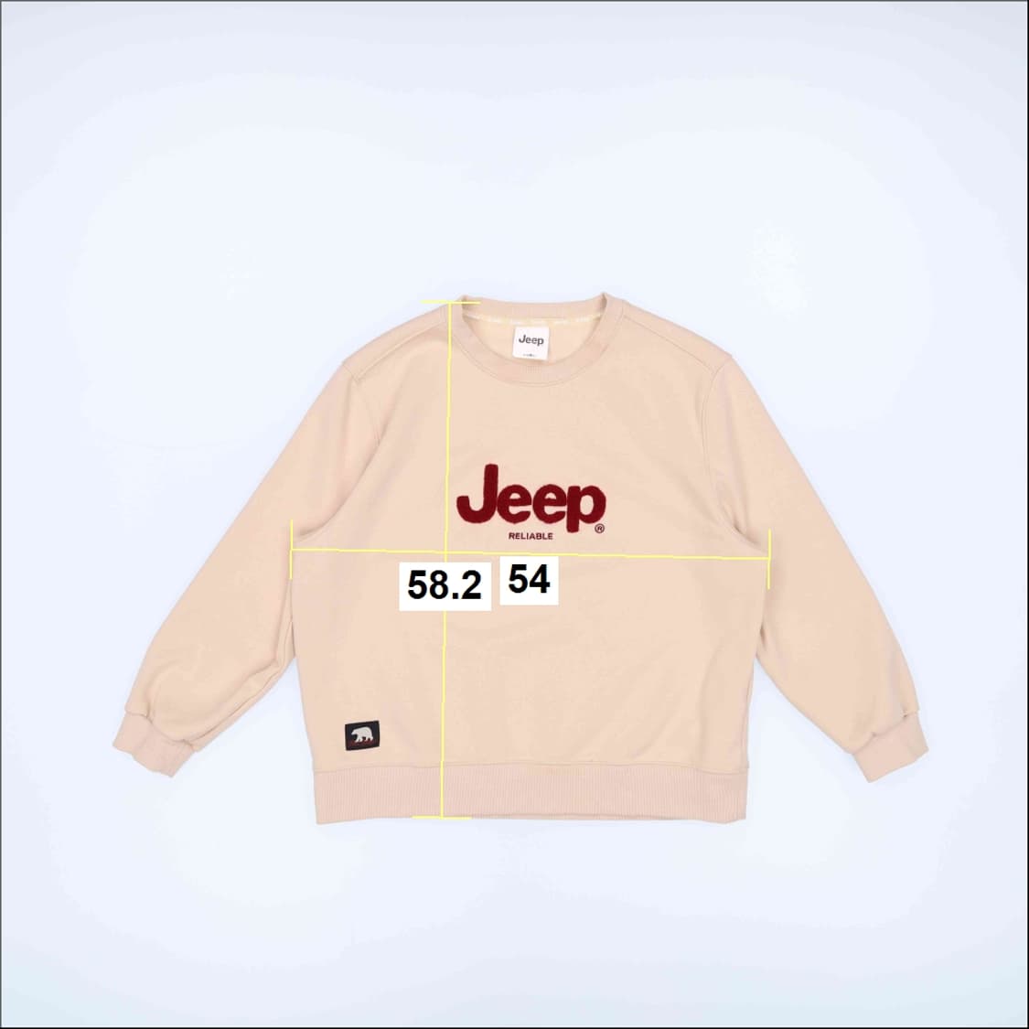 [L] 지프 기모 빅로고 맨투맨(미세얼룩) 1215J2 상품이미지4